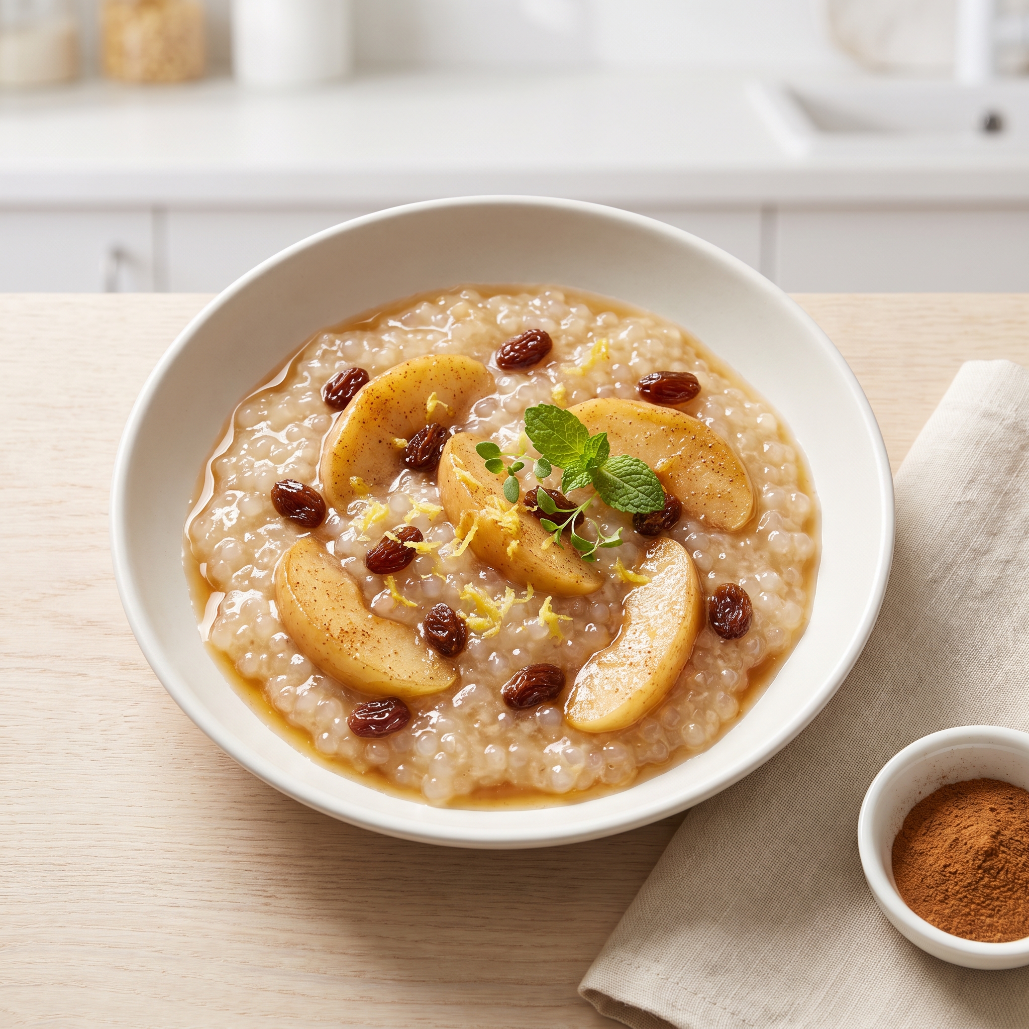 Cinnamon Apple Tapioca Dessert
