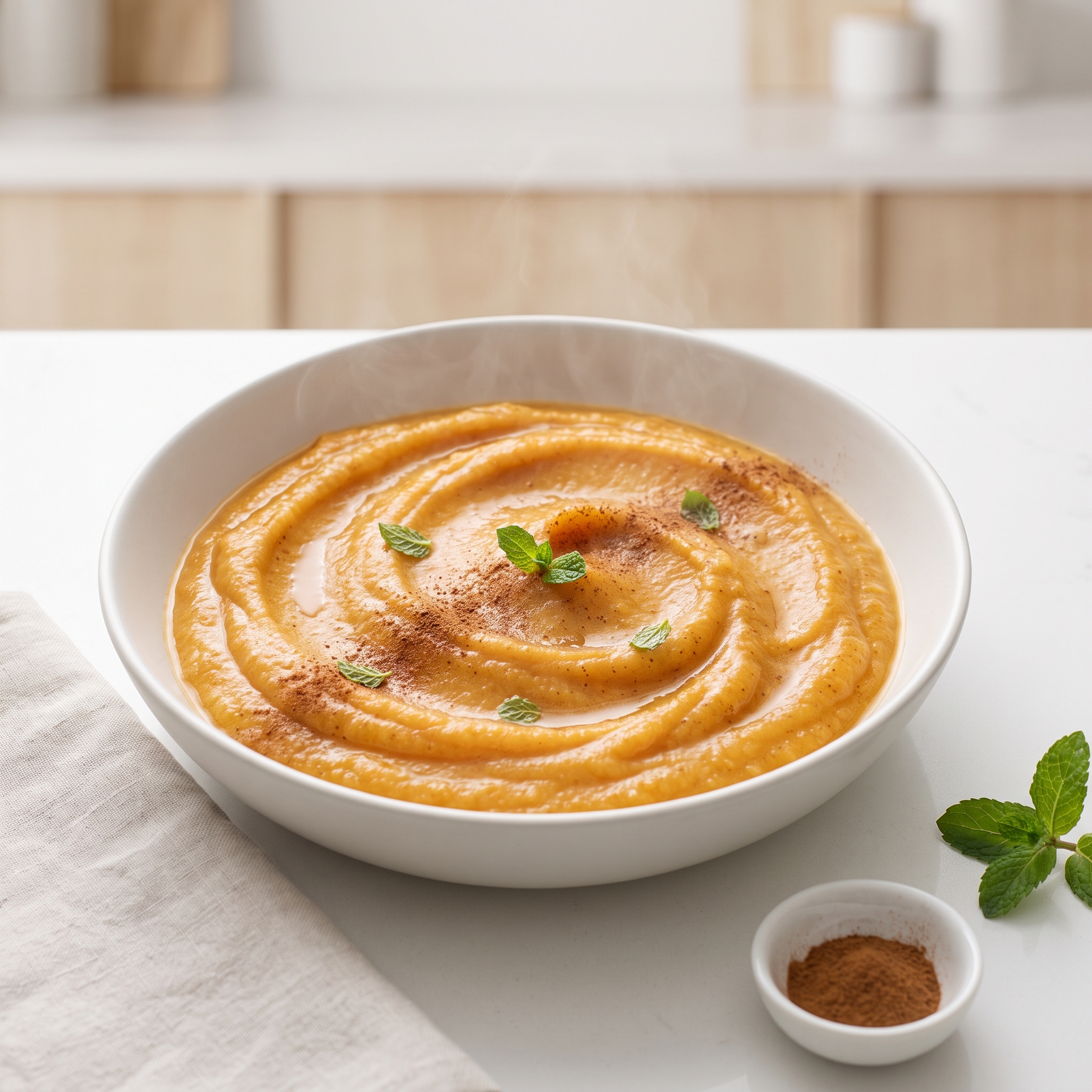 Cinnamon Carrot–Pear Purée