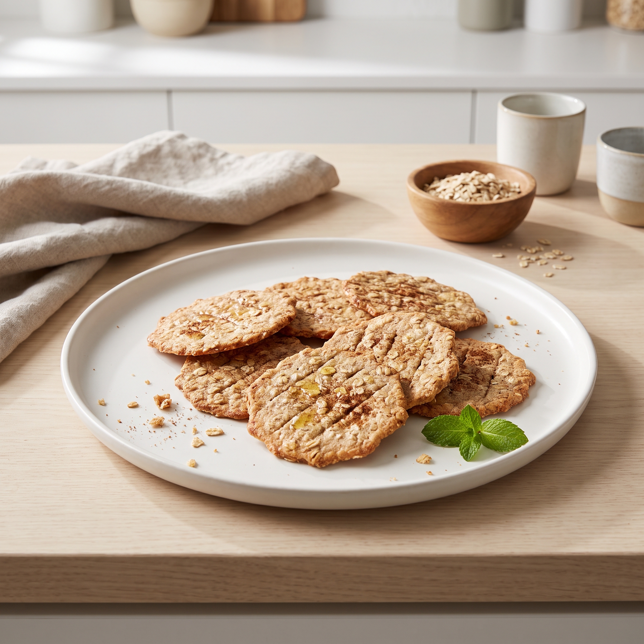 Cinnamon Oat Wheat Crackers