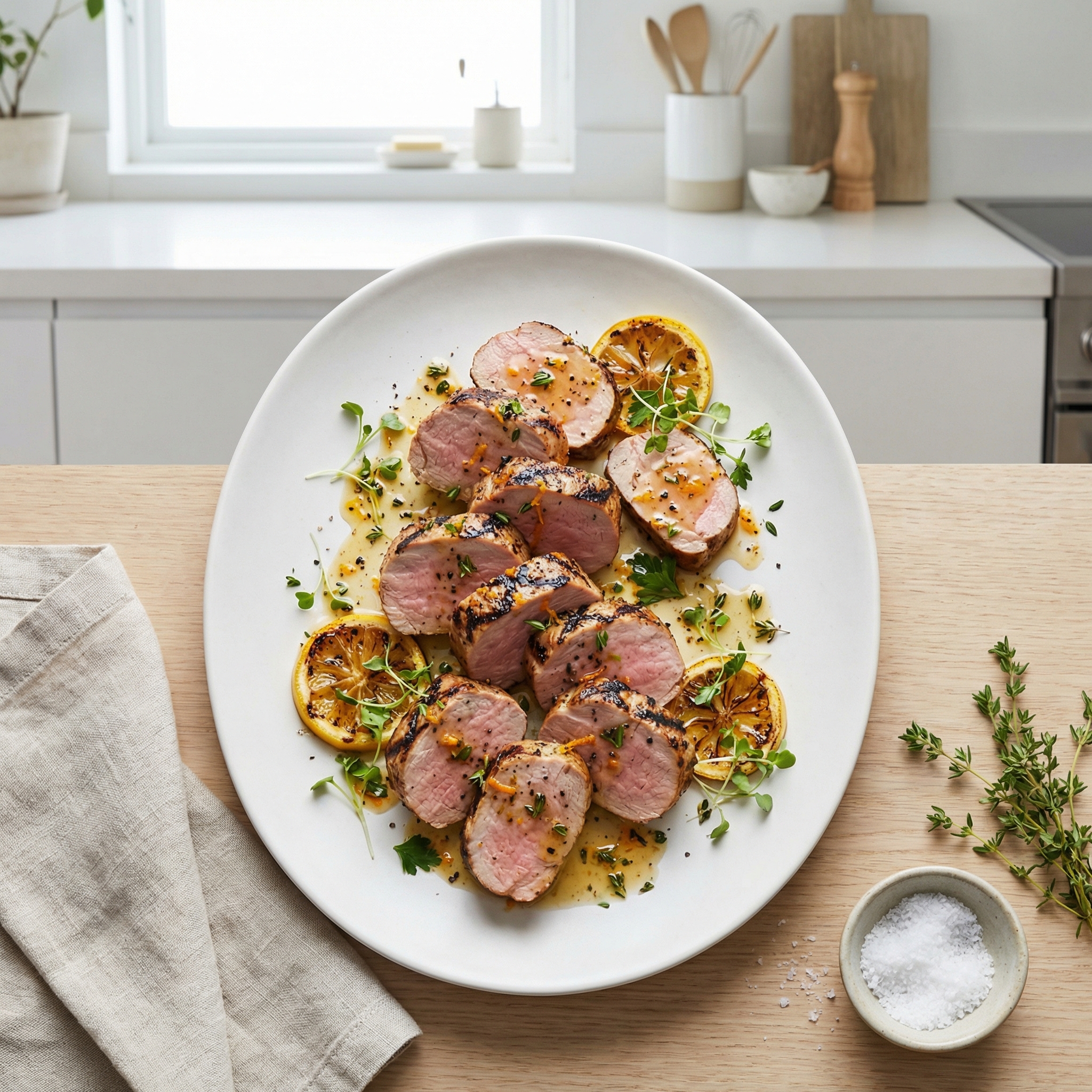 Grilled Brined Pork Tenderloin
