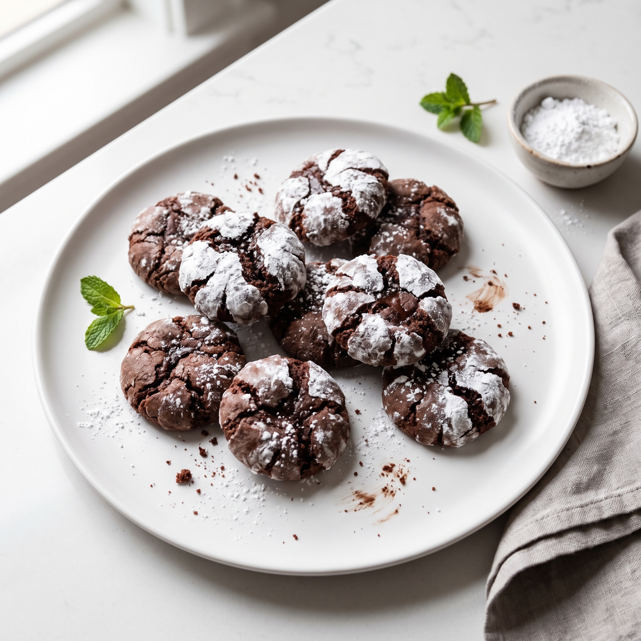 Classic Fudgy Chocolate Crinkles