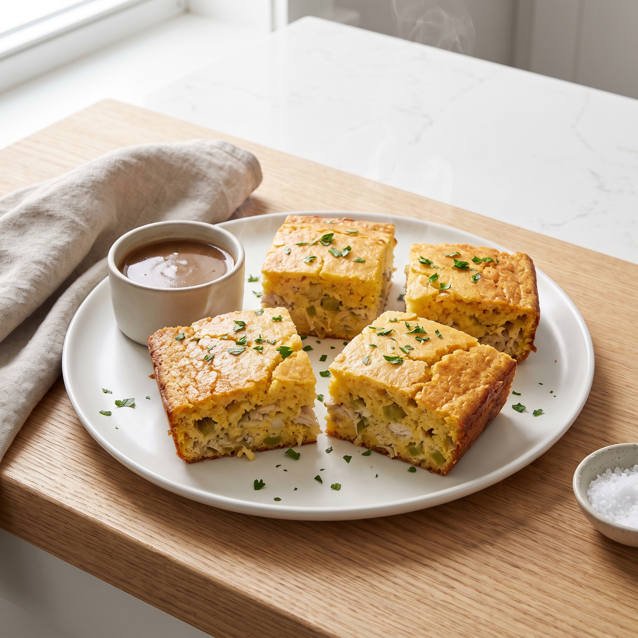 Classic Southern Cornbread Stuffing with Chicken