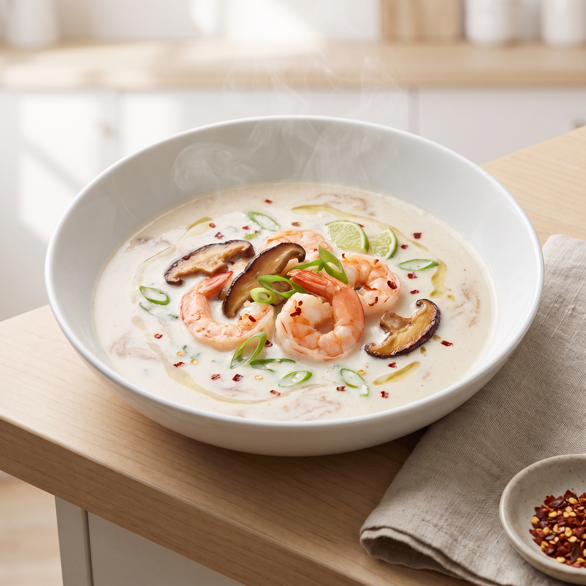 Classic Thai Coconut Shrimp Soup