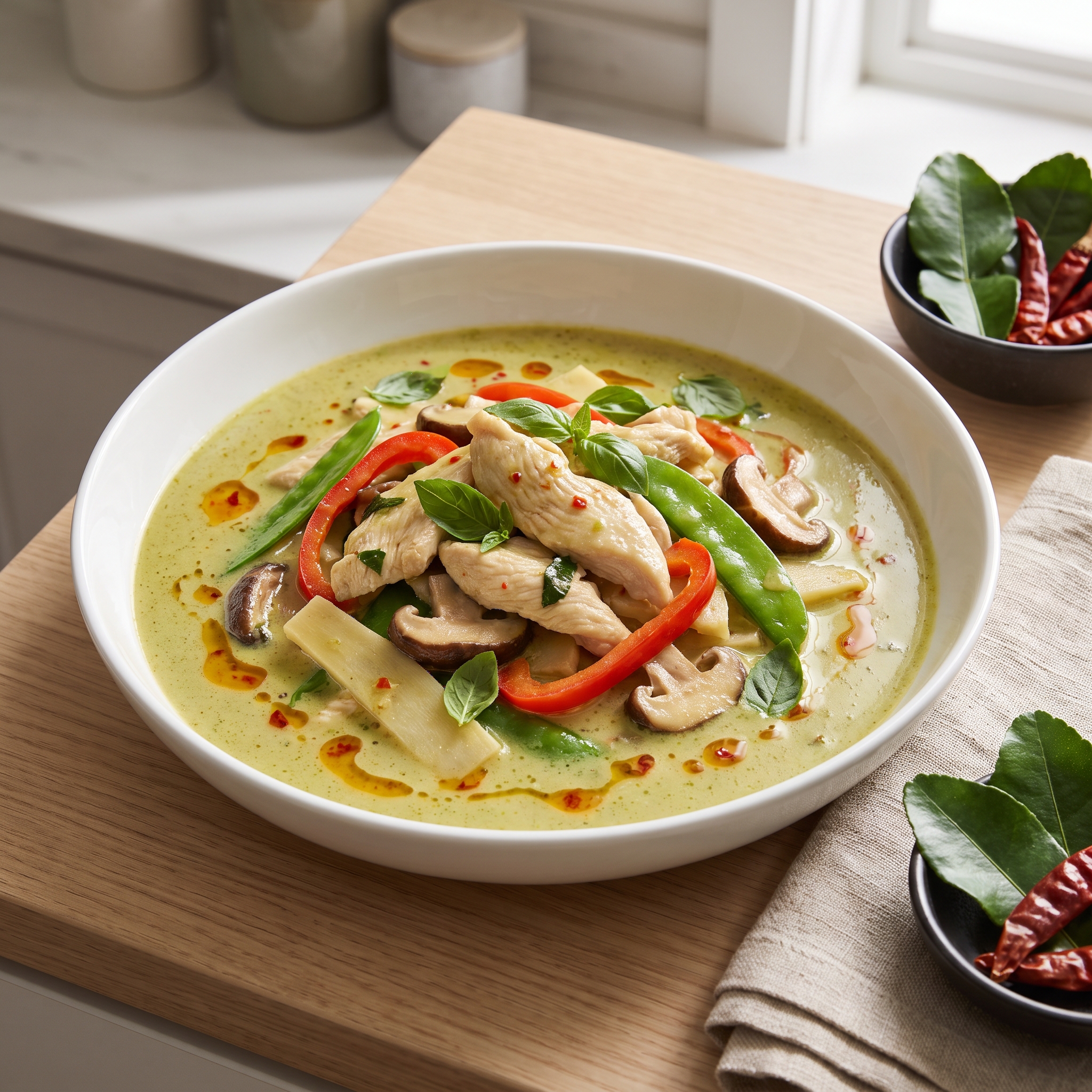 Coconut Curry Thai Basil Chicken