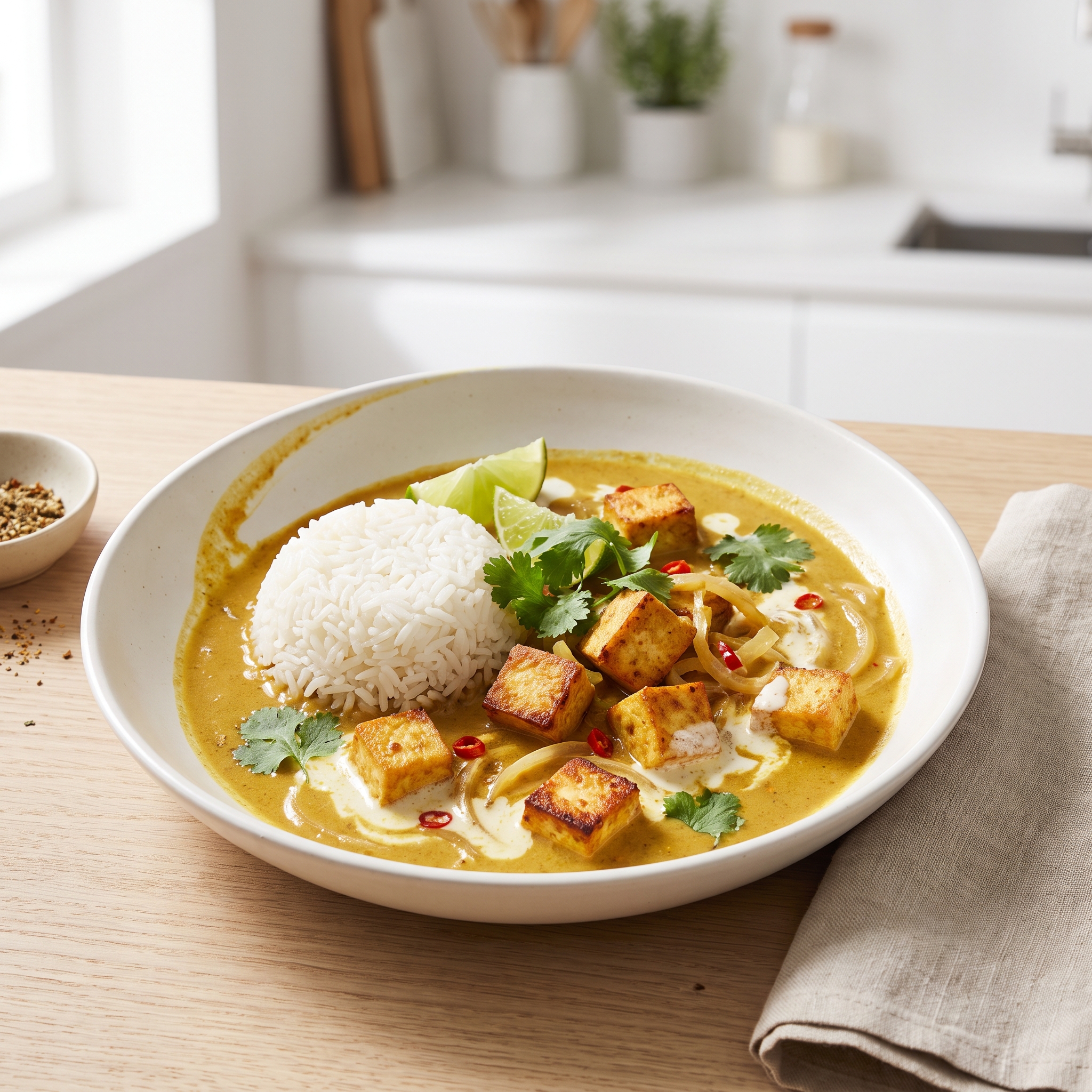 Coconut Curry Tofu (Thai-Inspired)