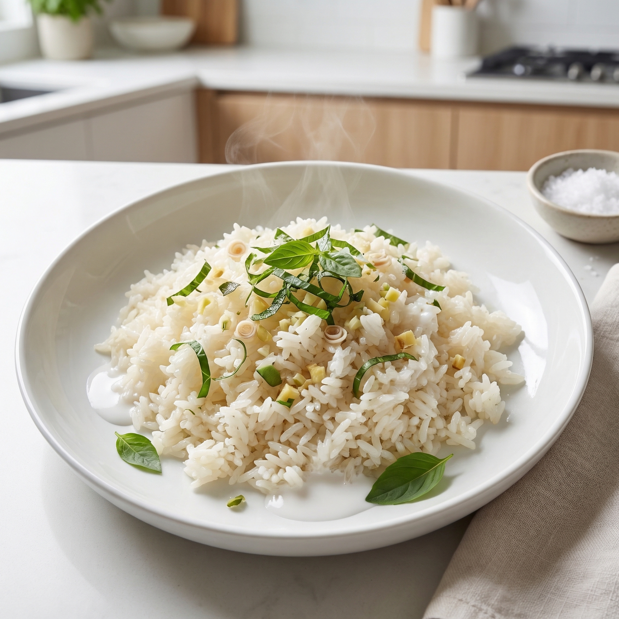 Aromatic Coconut Jasmine Rice with Lemongrass and Herbs