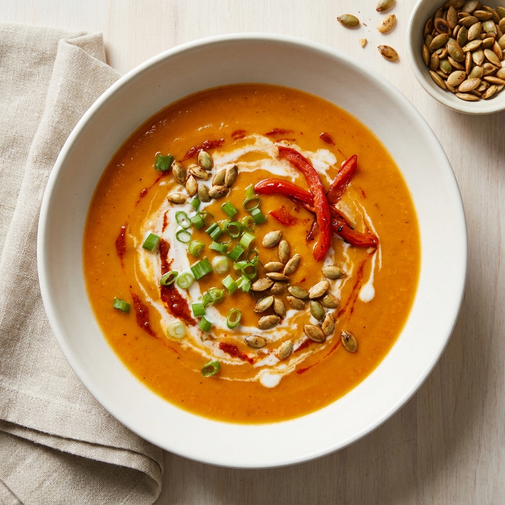 Coconut Red Curry Butternut Squash Soup