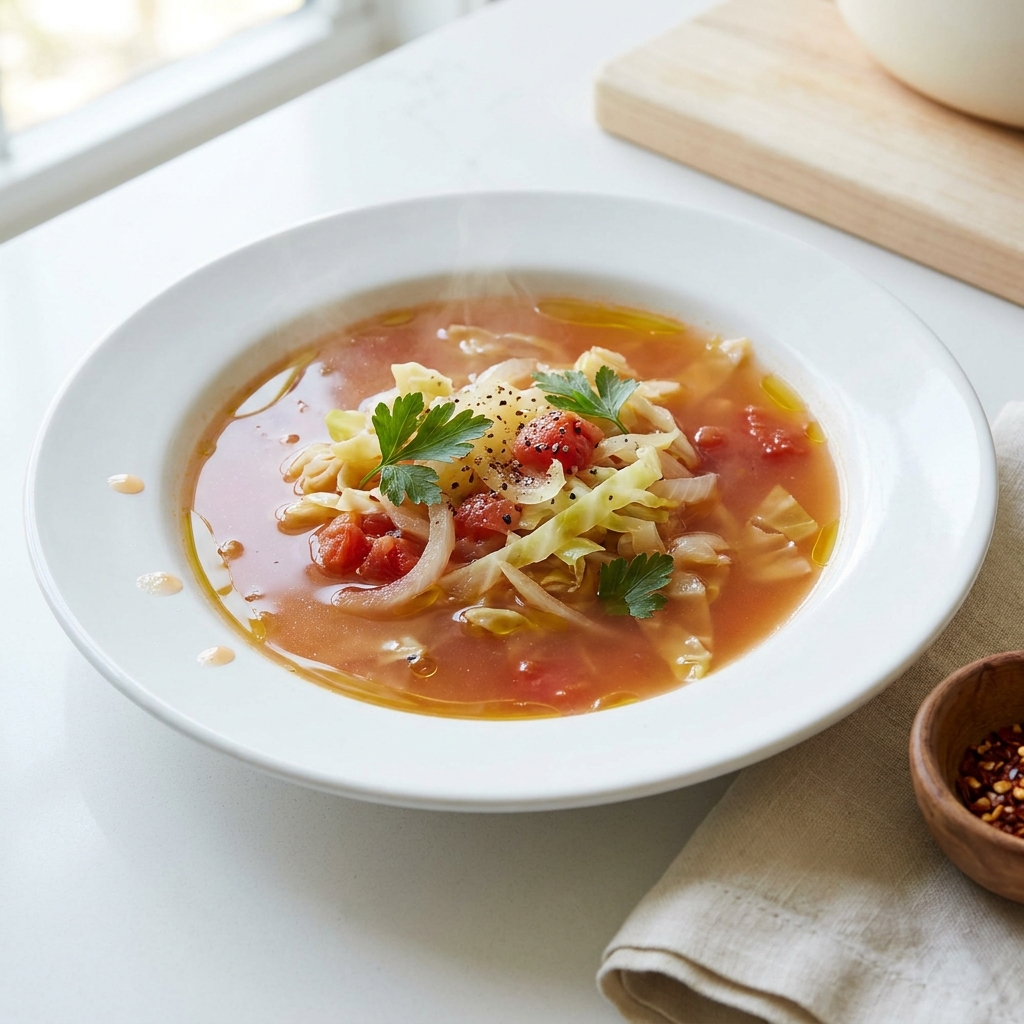 Comforting Cabbage and Tomato Soup