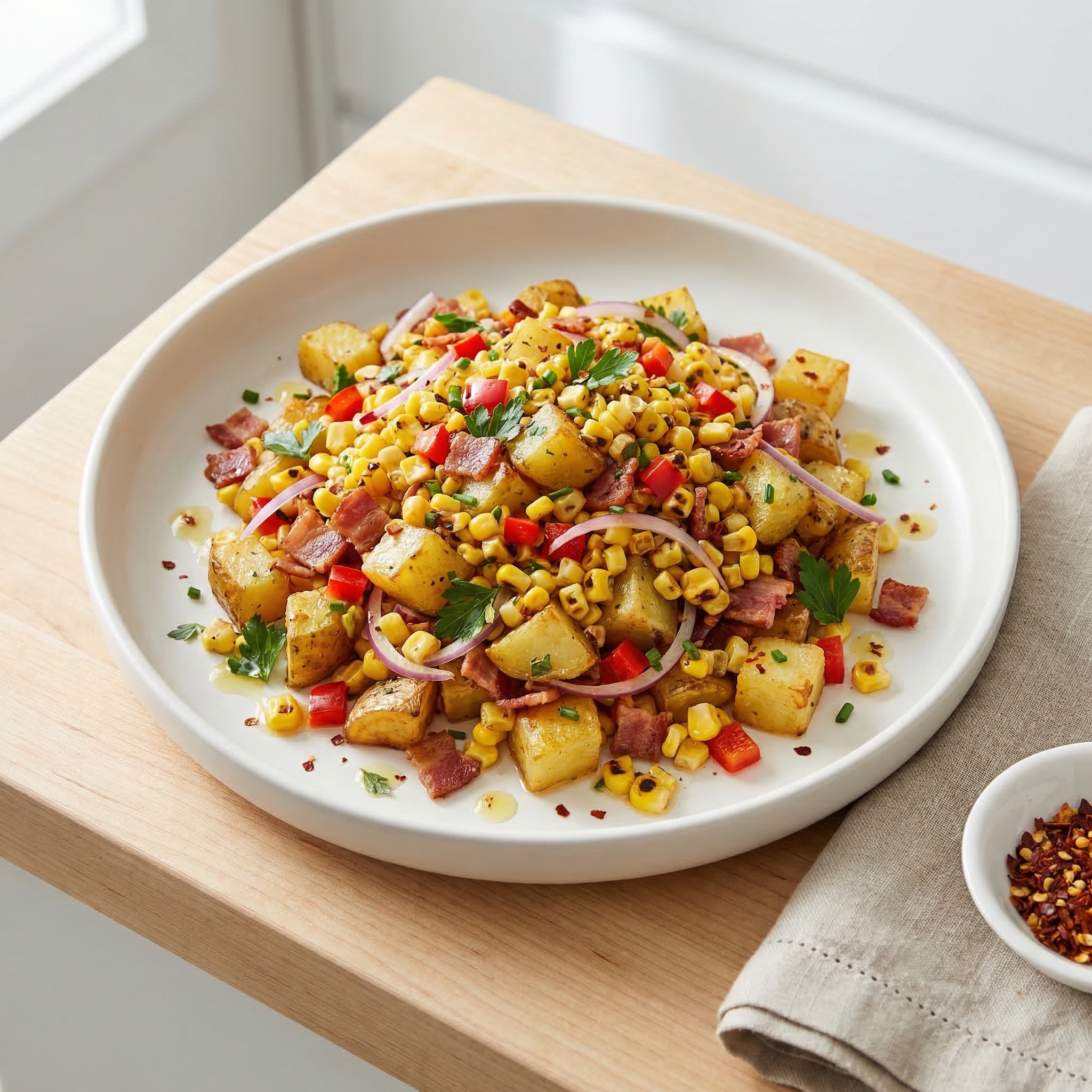 Bacon and Corn Potato Salad