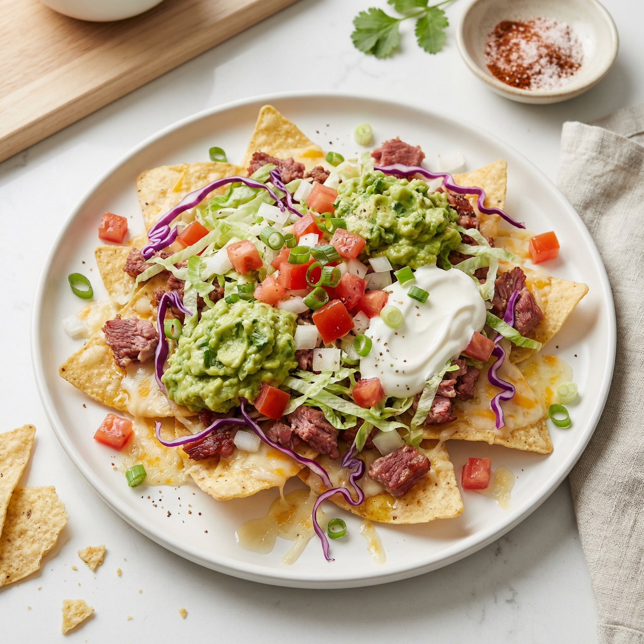 Loaded Veggie Nacho Bowl