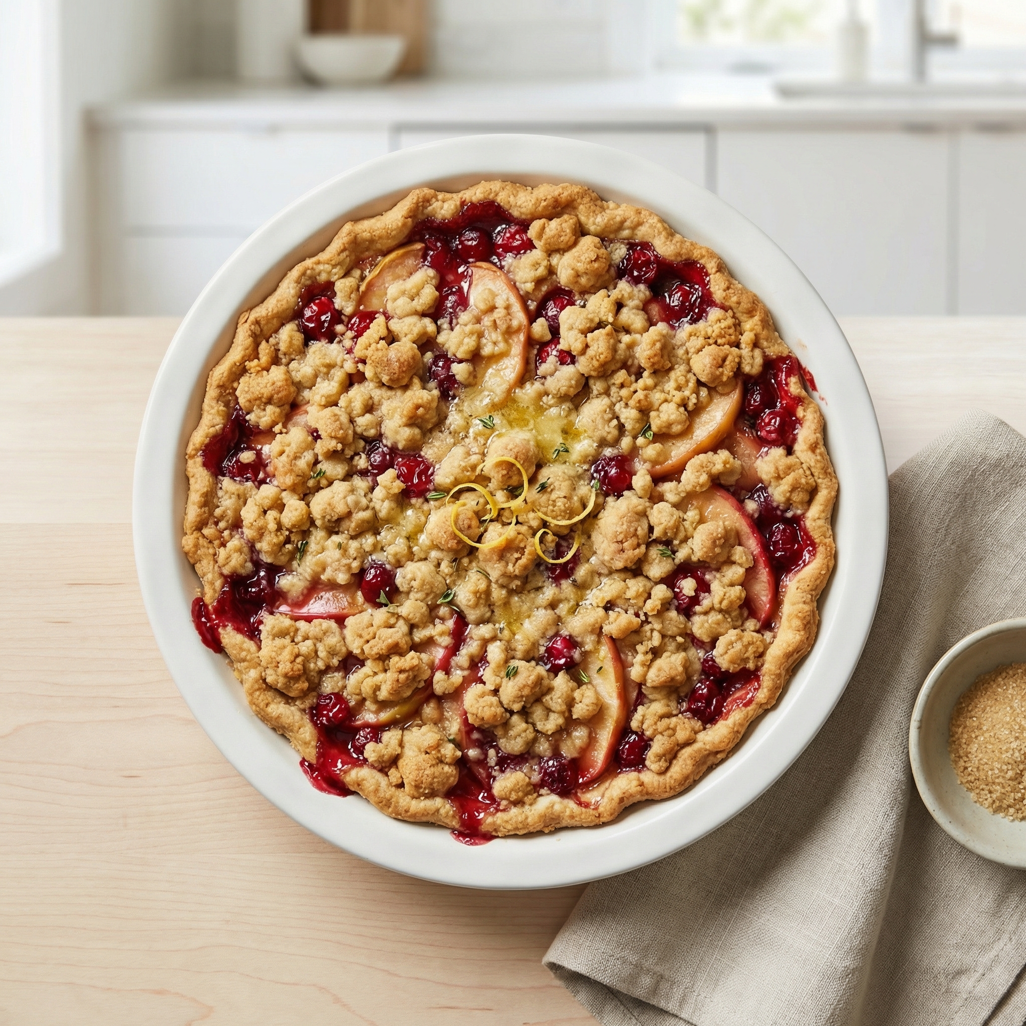 Amish-Style Cranberry Apple Pie