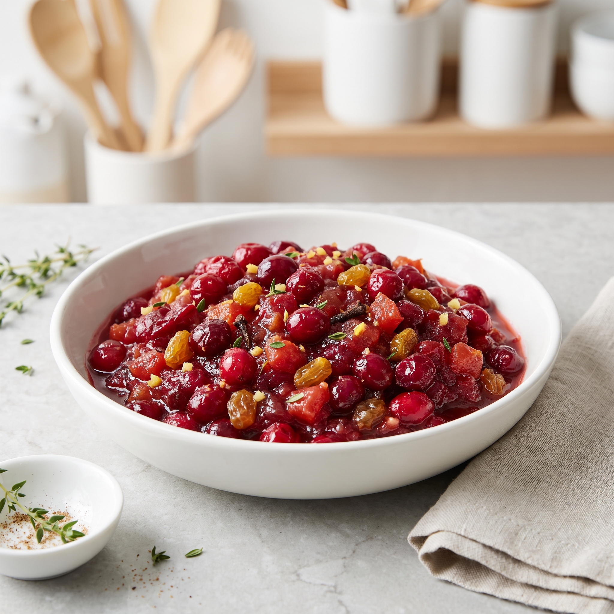 Cranberry Chutney with Tomatoes