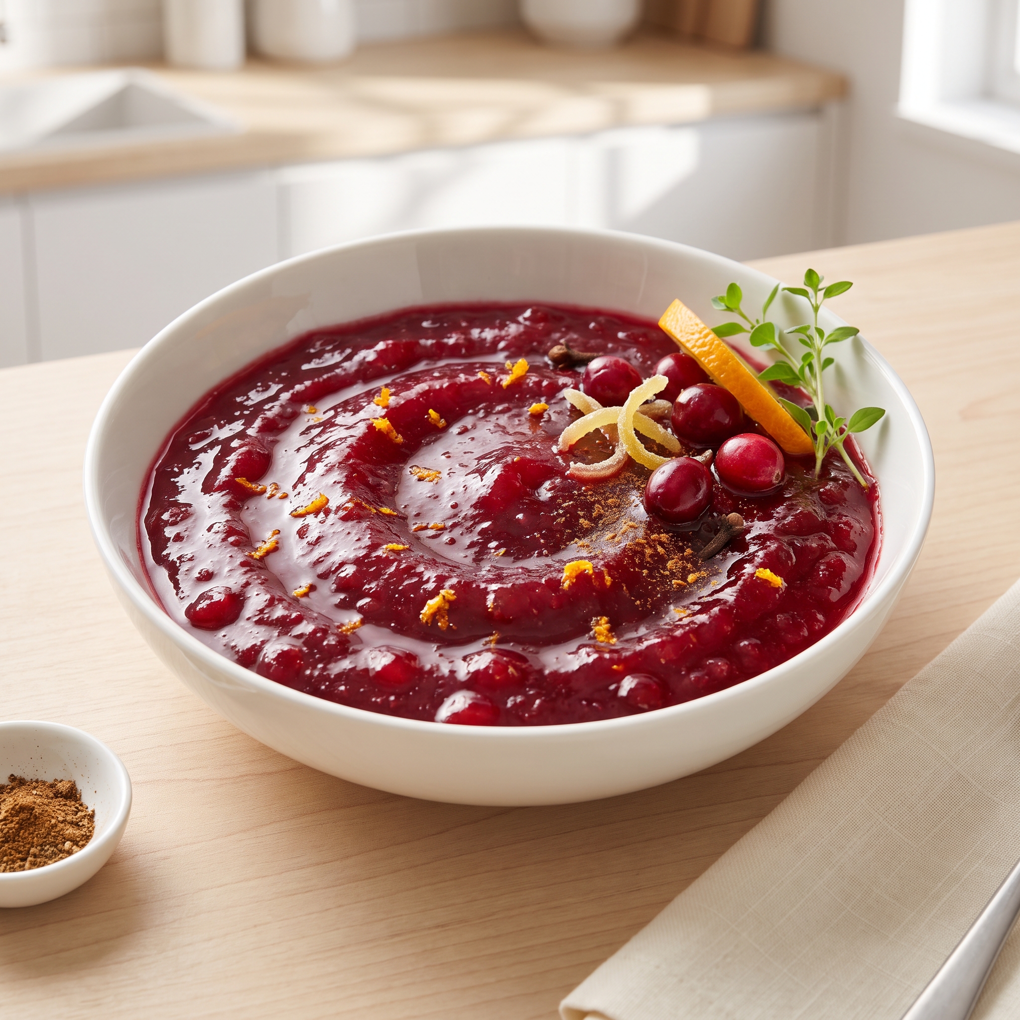 Cranberry Sauce with Orange Juice and Brown Sugar