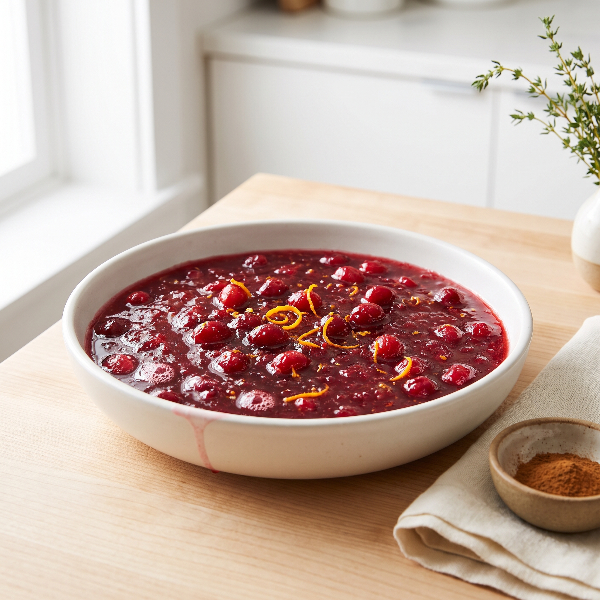 Cranberry Sauce with Tangerine and Cinnamon