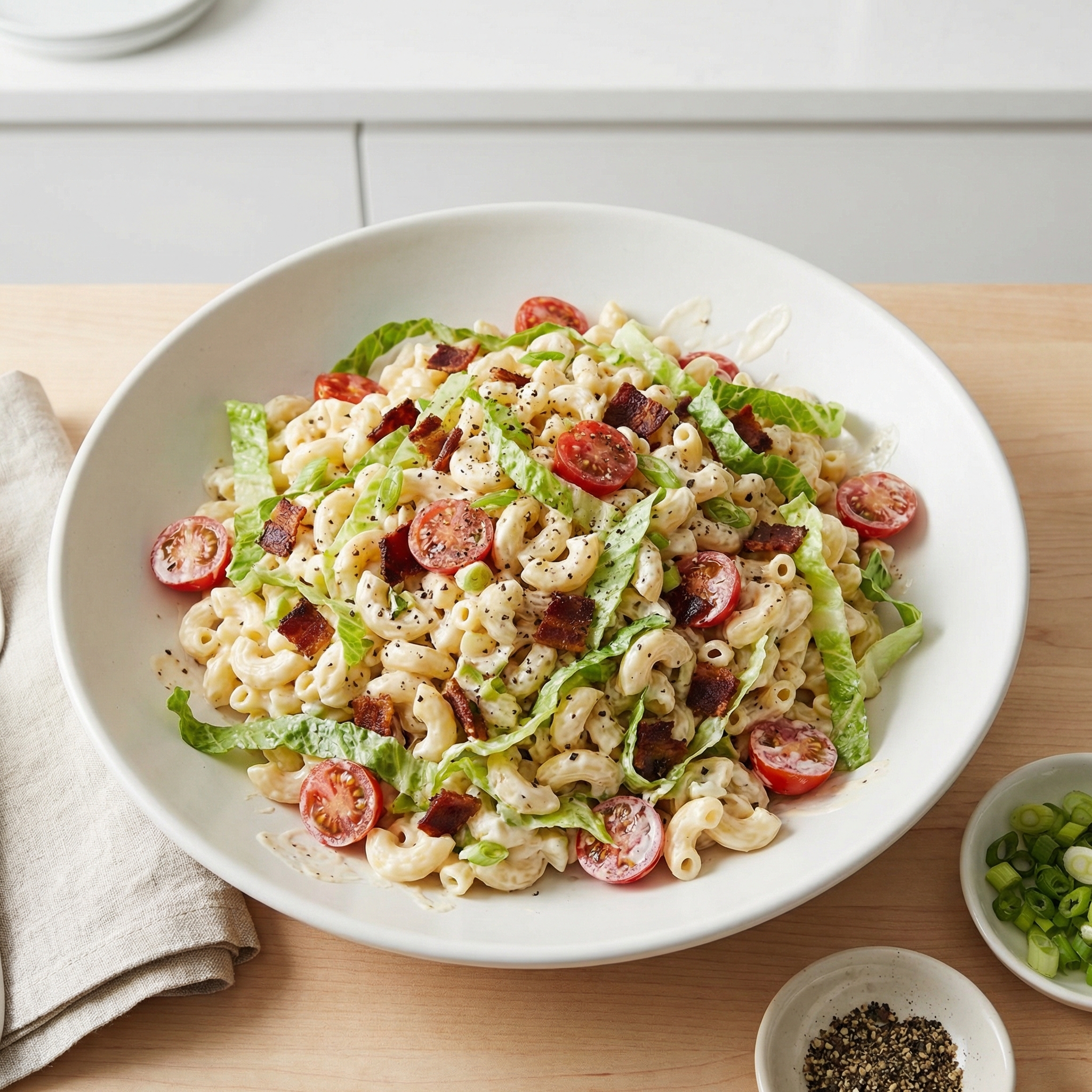 Bacon, Lettuce & Tomato Macaroni Salad