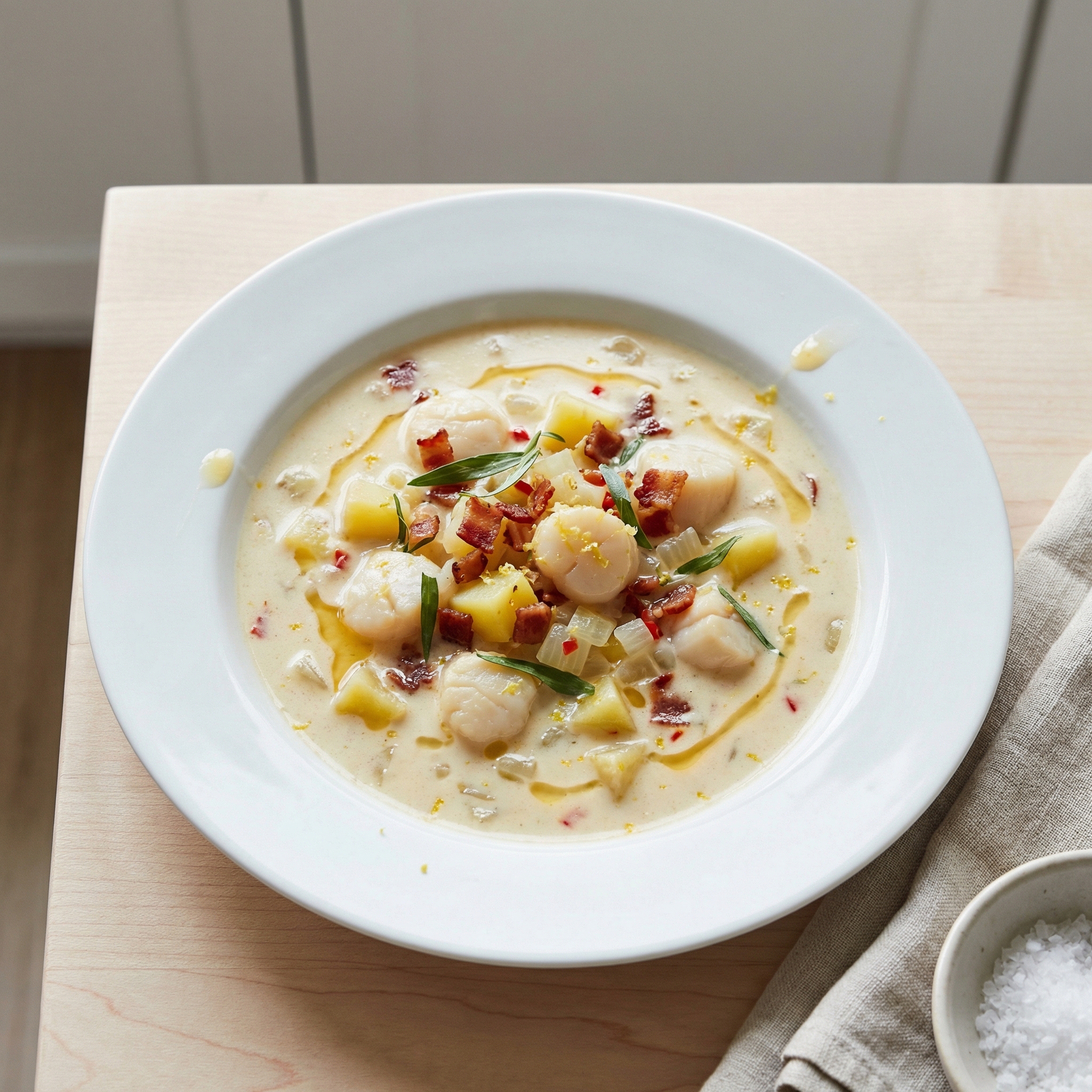 Chef John’s Creamy Bay Scallop Chowder