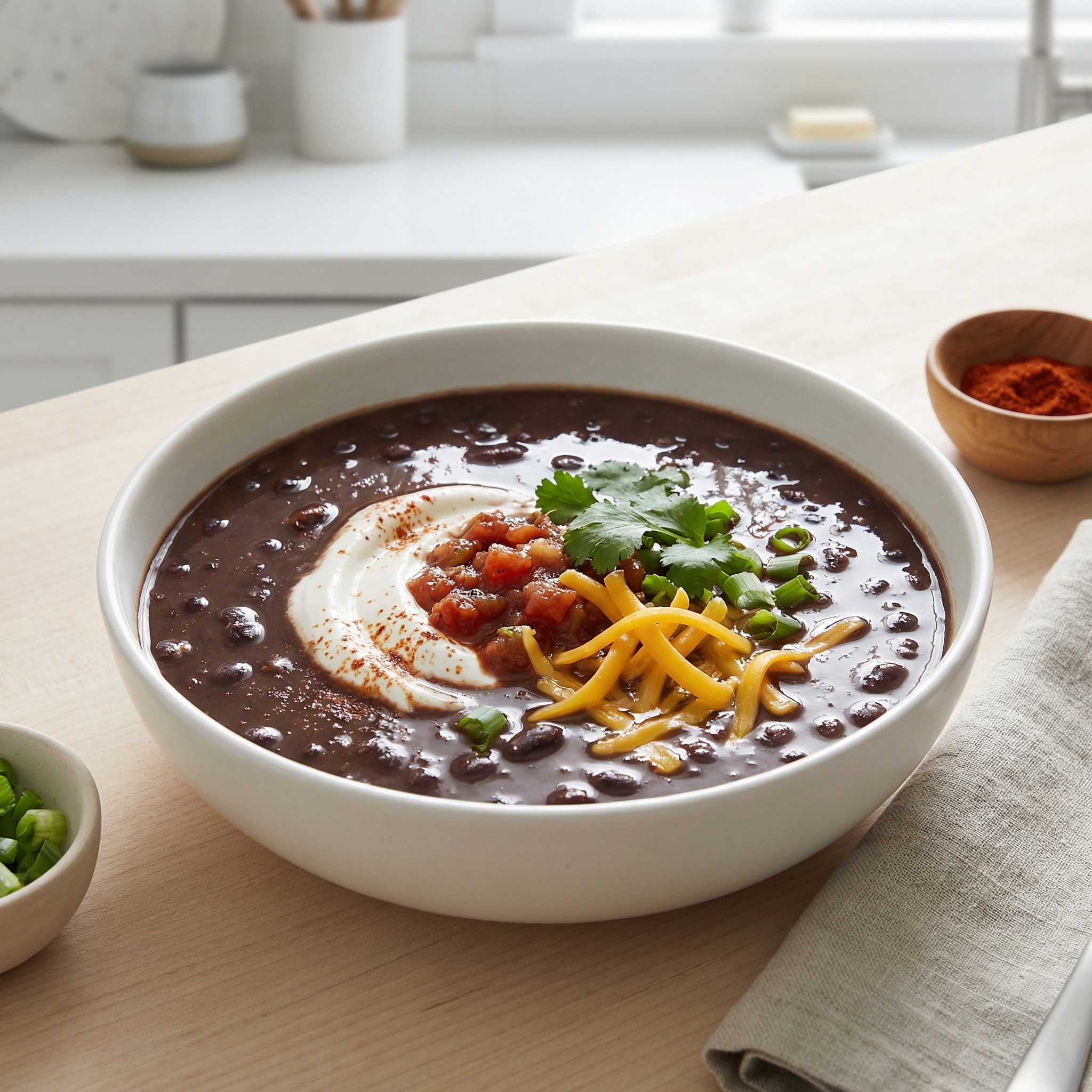 Easy and Super Delicious Black Bean Soup