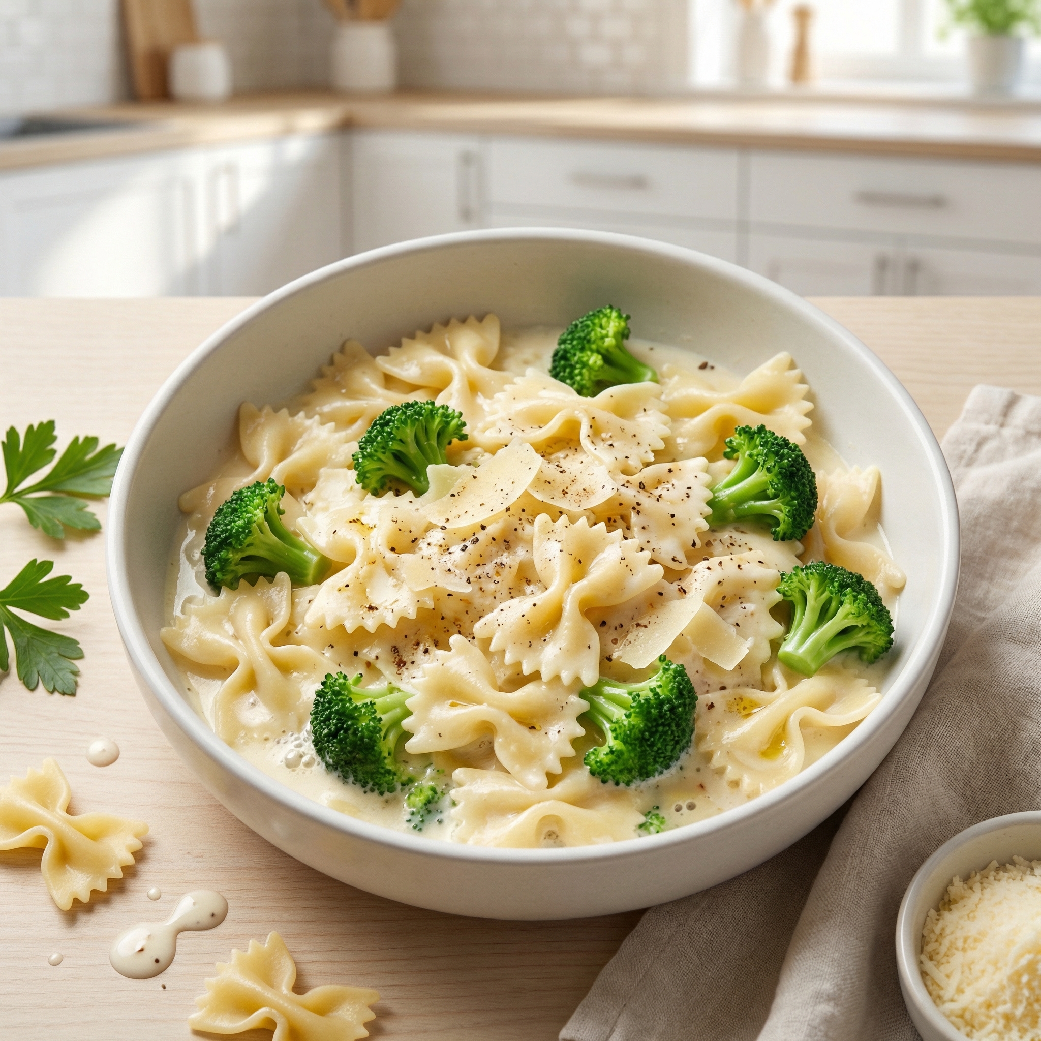 Broccoli Alfredo Pasta
