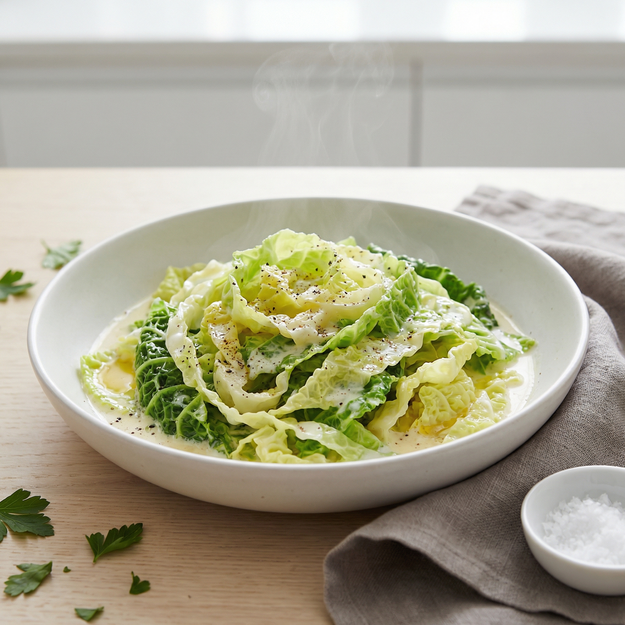 Creamy Savoy Cabbage Side
