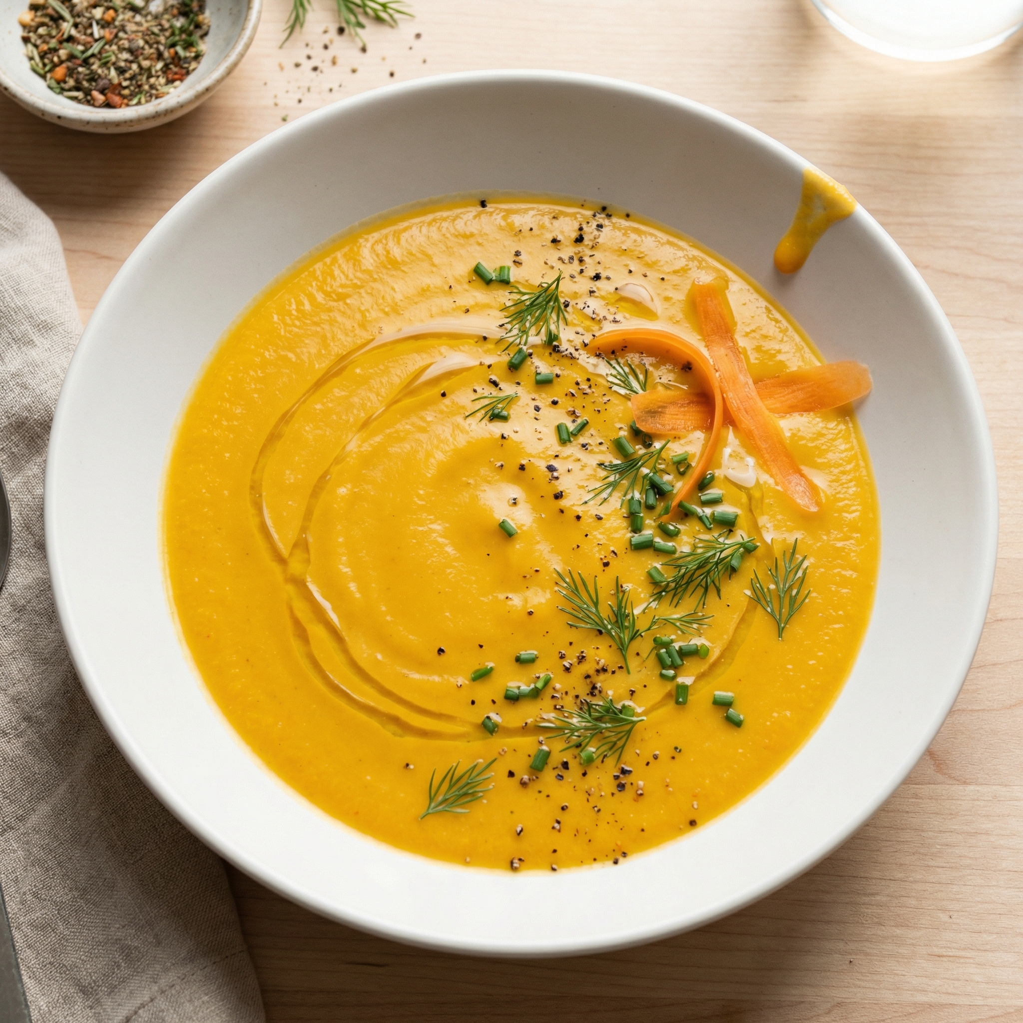 Creamy Carrot and Fresh Dill Soup