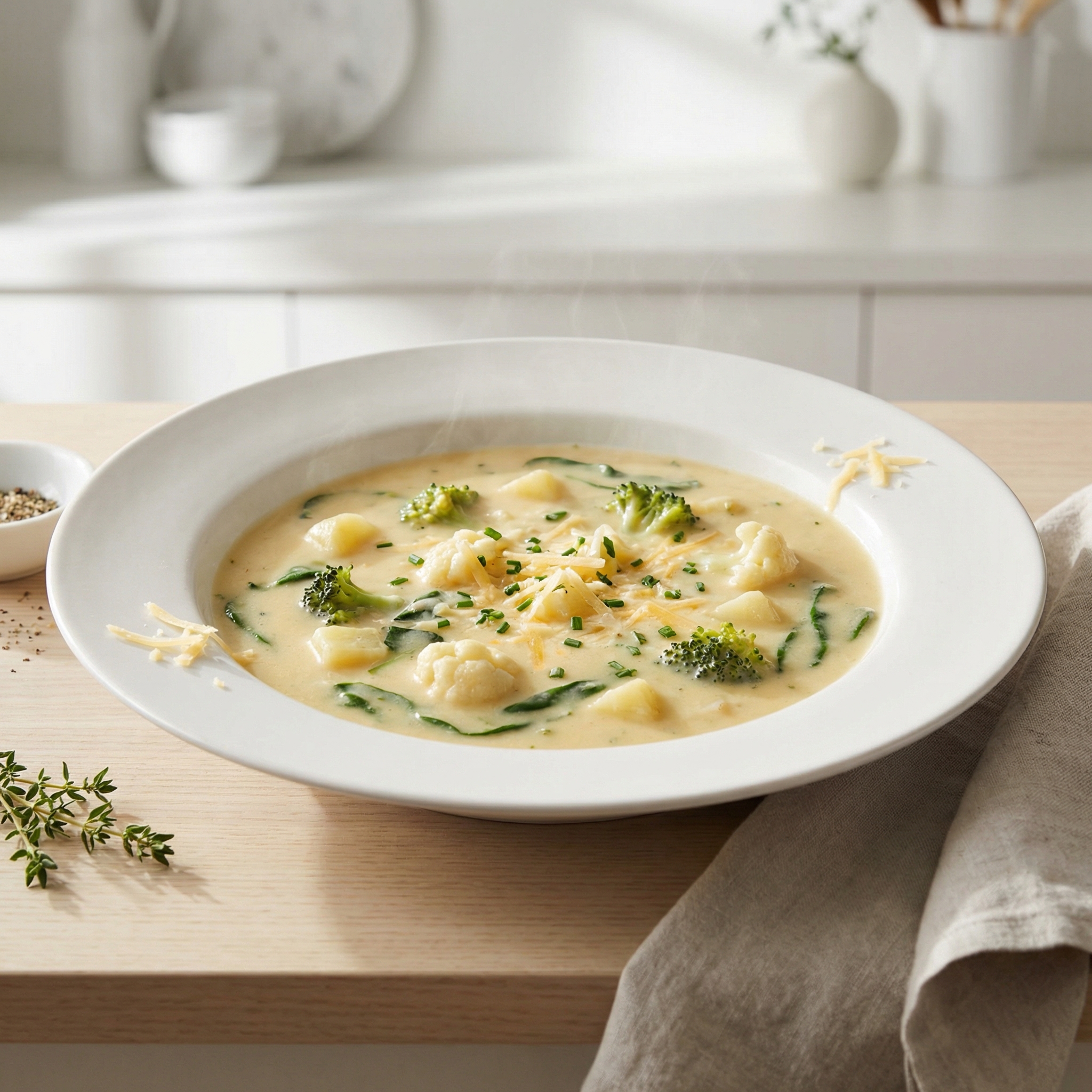 Ultimate Velvety Vegetable Cheddar Soup