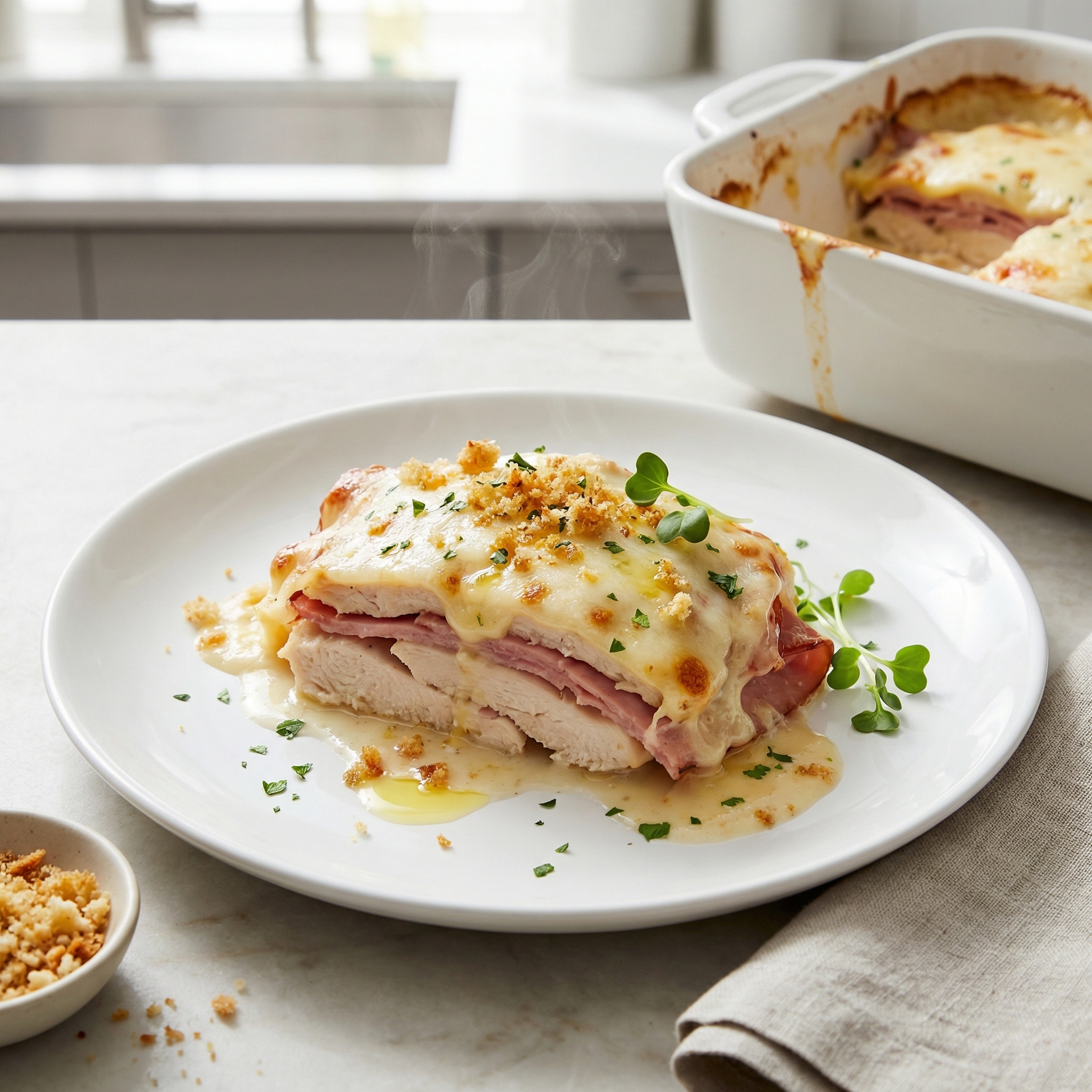 After the Holidays Chicken Cordon Bleu Casserole
