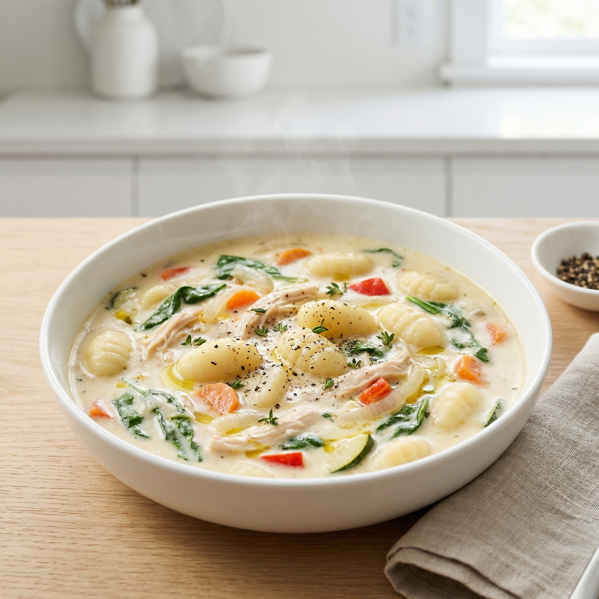 Velvety Chicken and Gnocchi Chowder