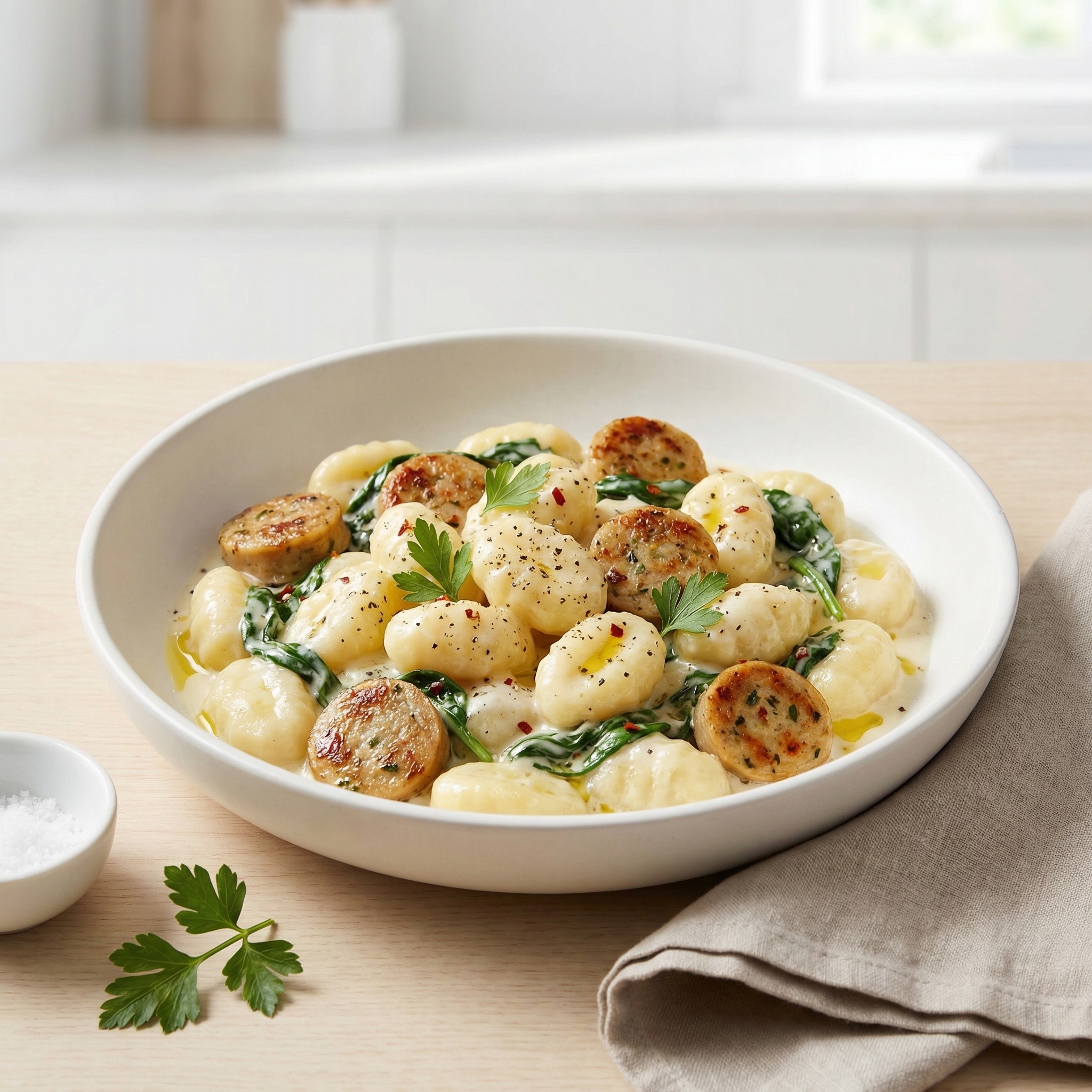 Skillet Gnocchi with Chicken Sausage