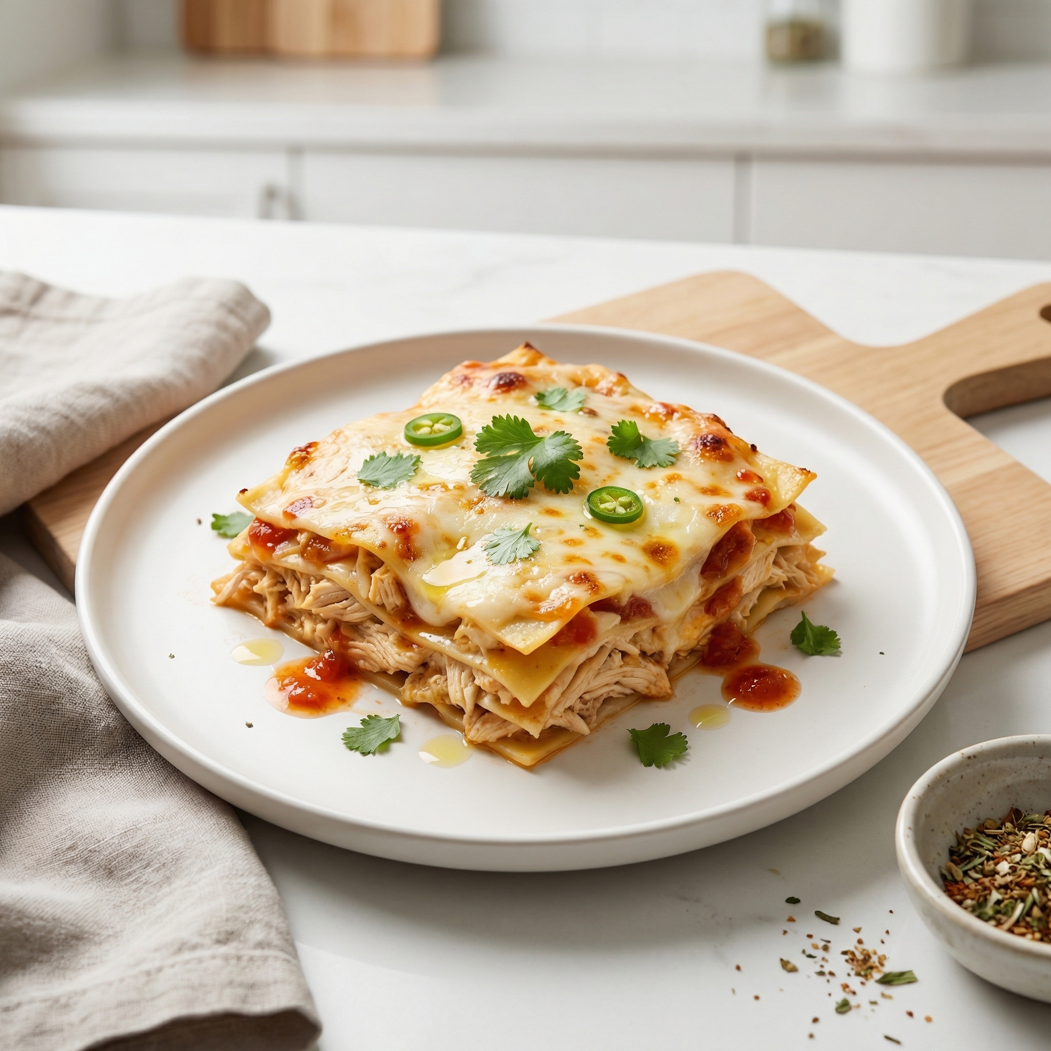 Chicken Taco Lasagna