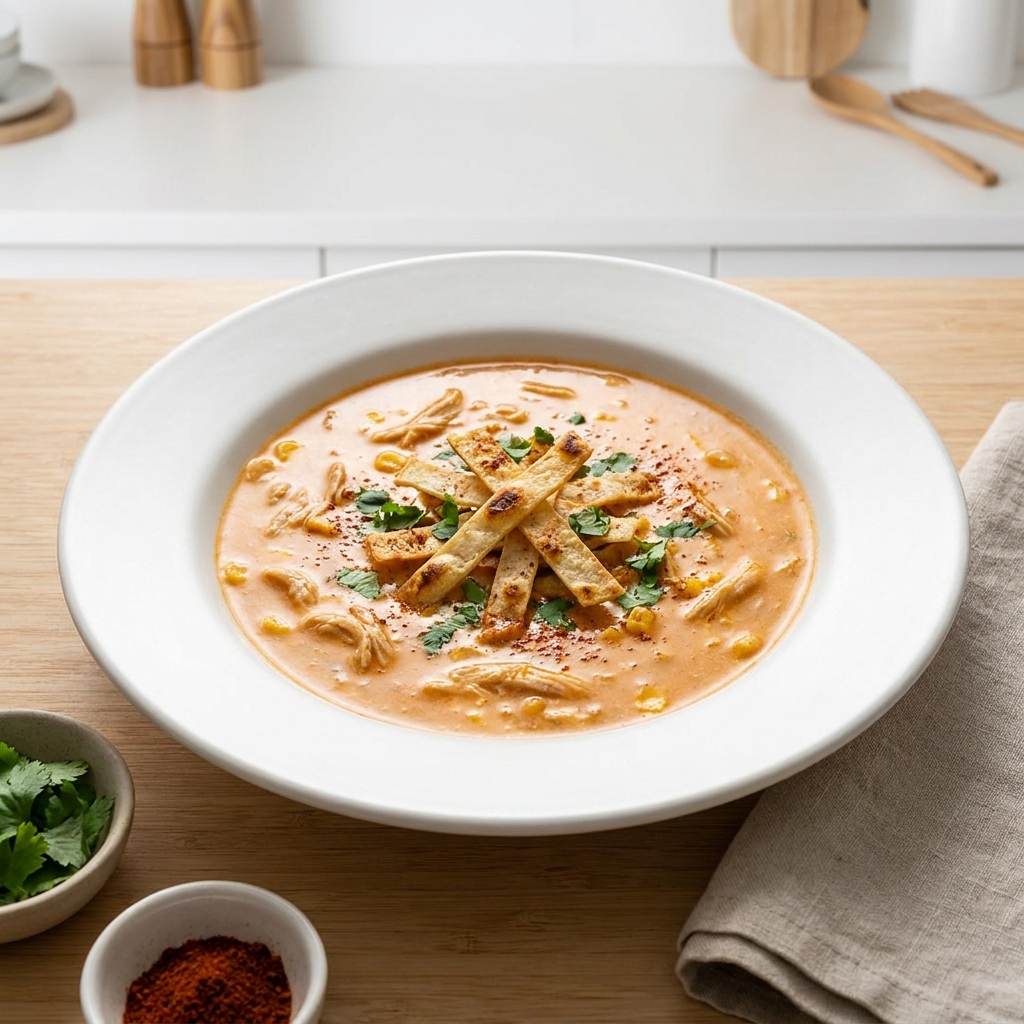 Creamy Chicken Tortilla Soup