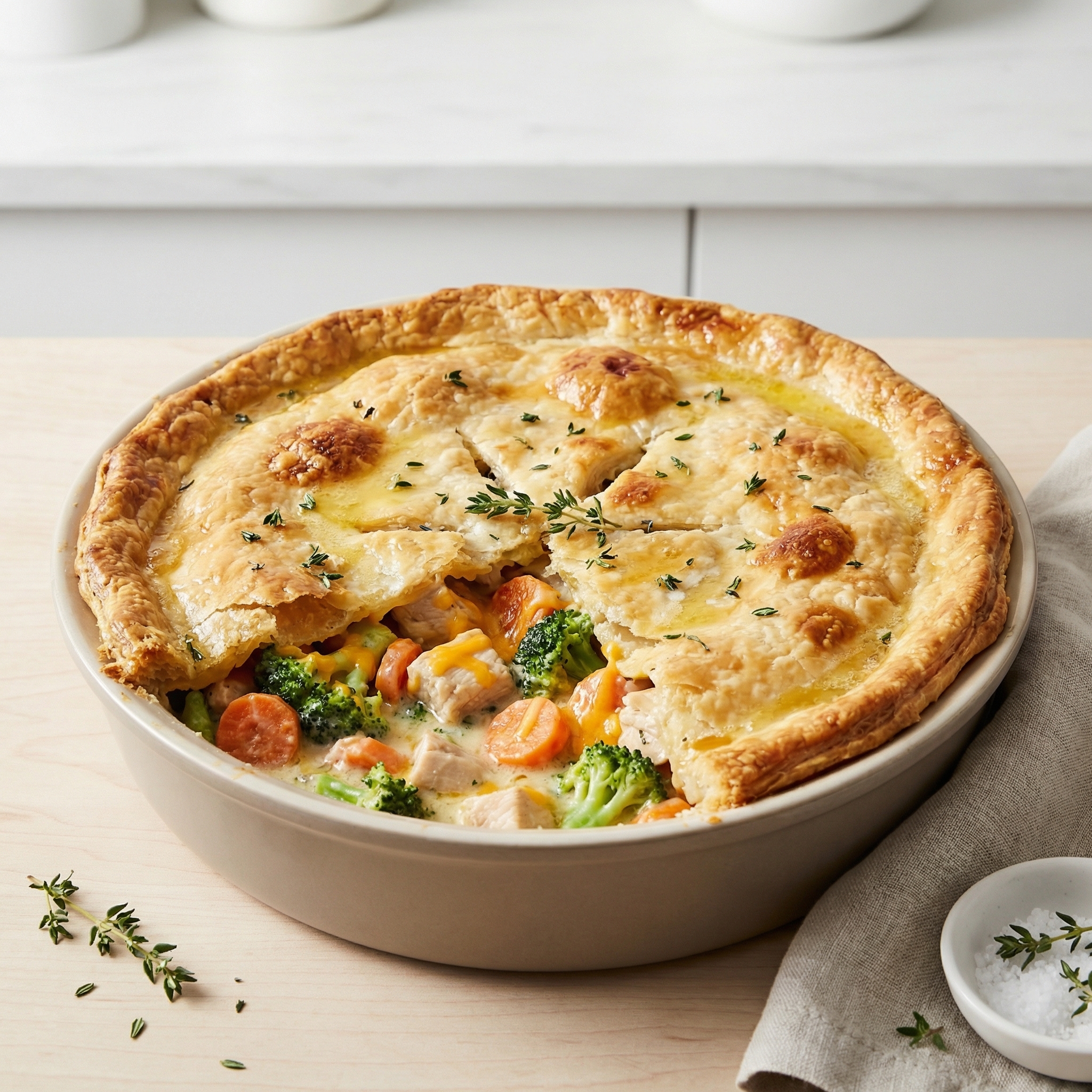 Chicken Broccoli Pot Pie