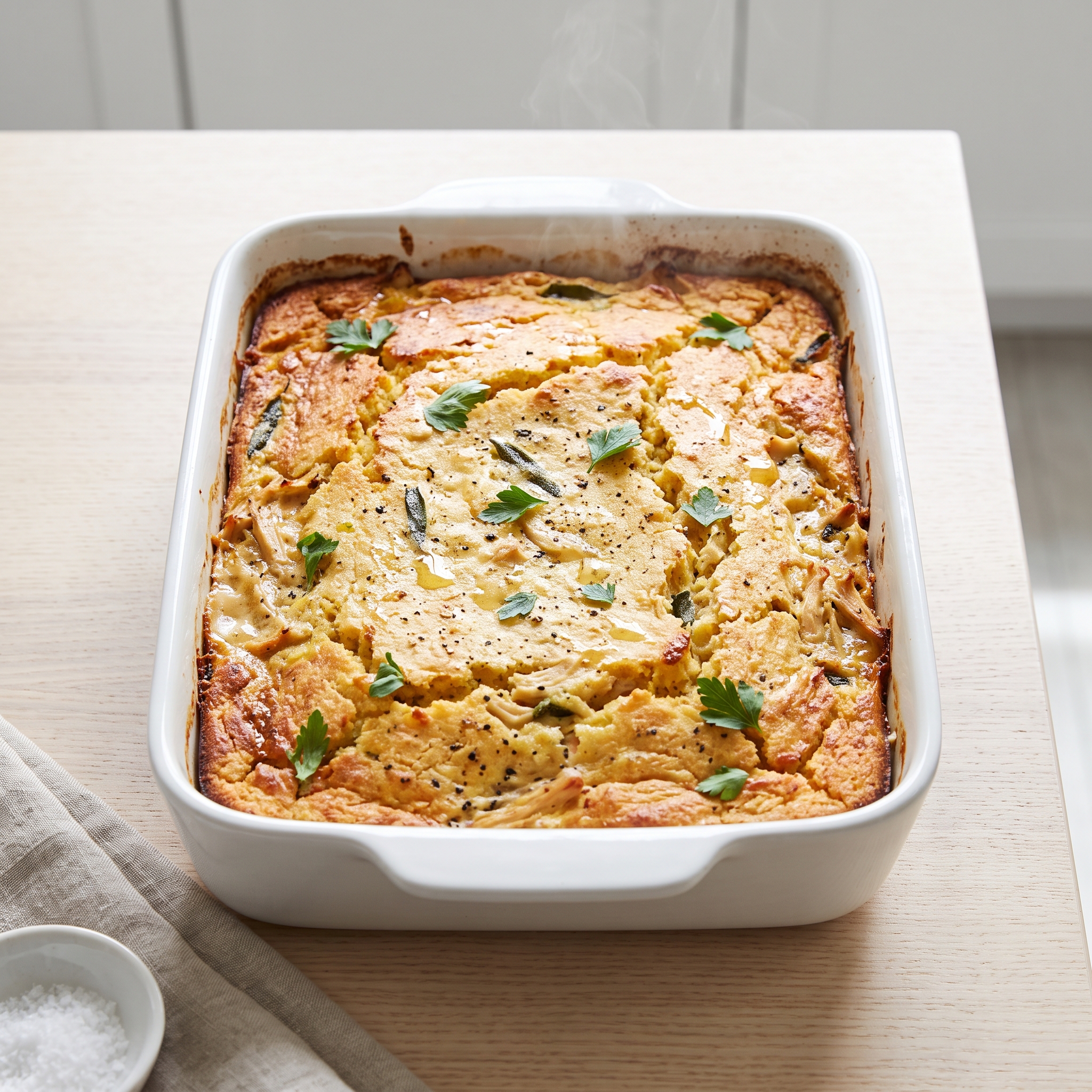 Creamy Chicken and Stuffing Bake