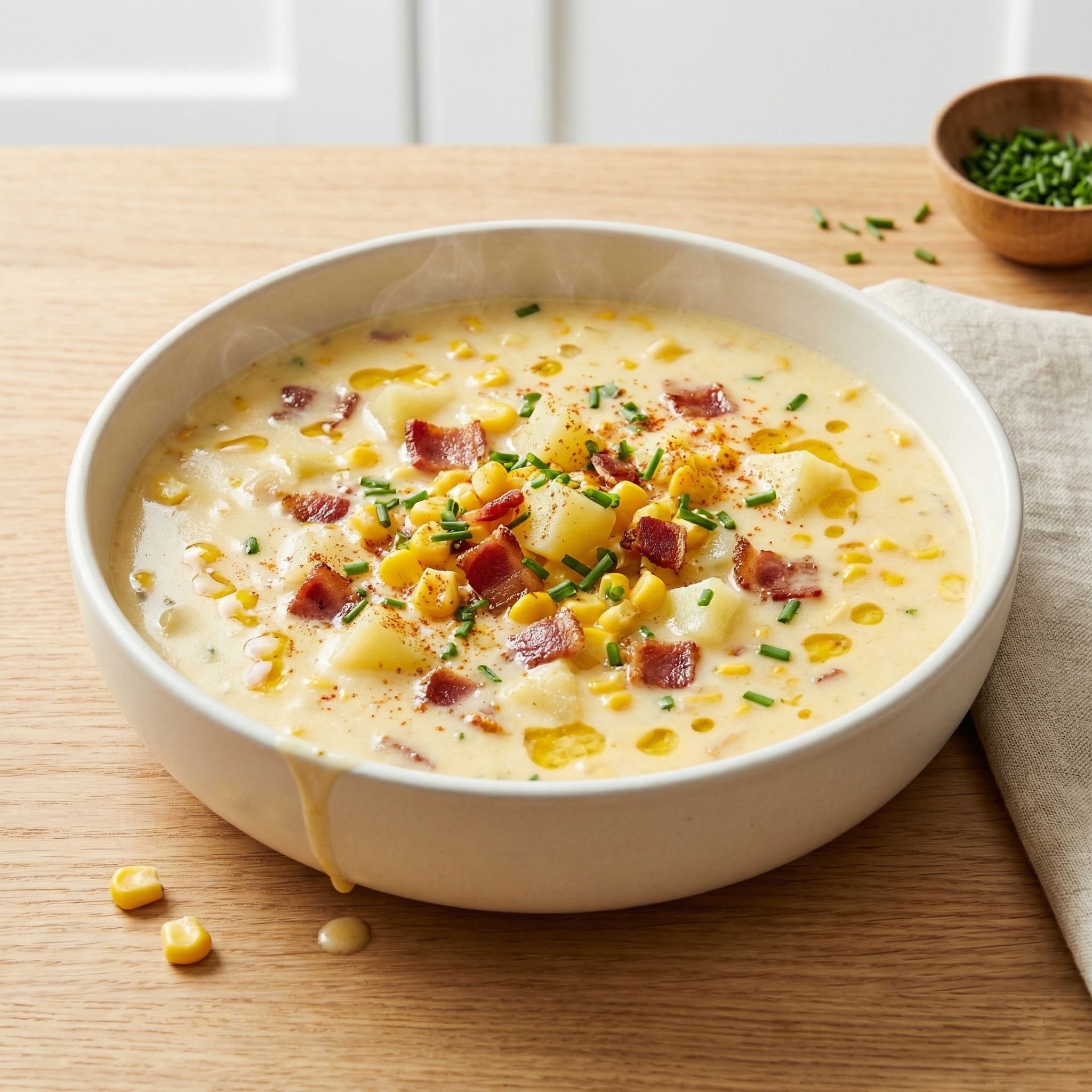 Creamy Corn and Bacon Chowder