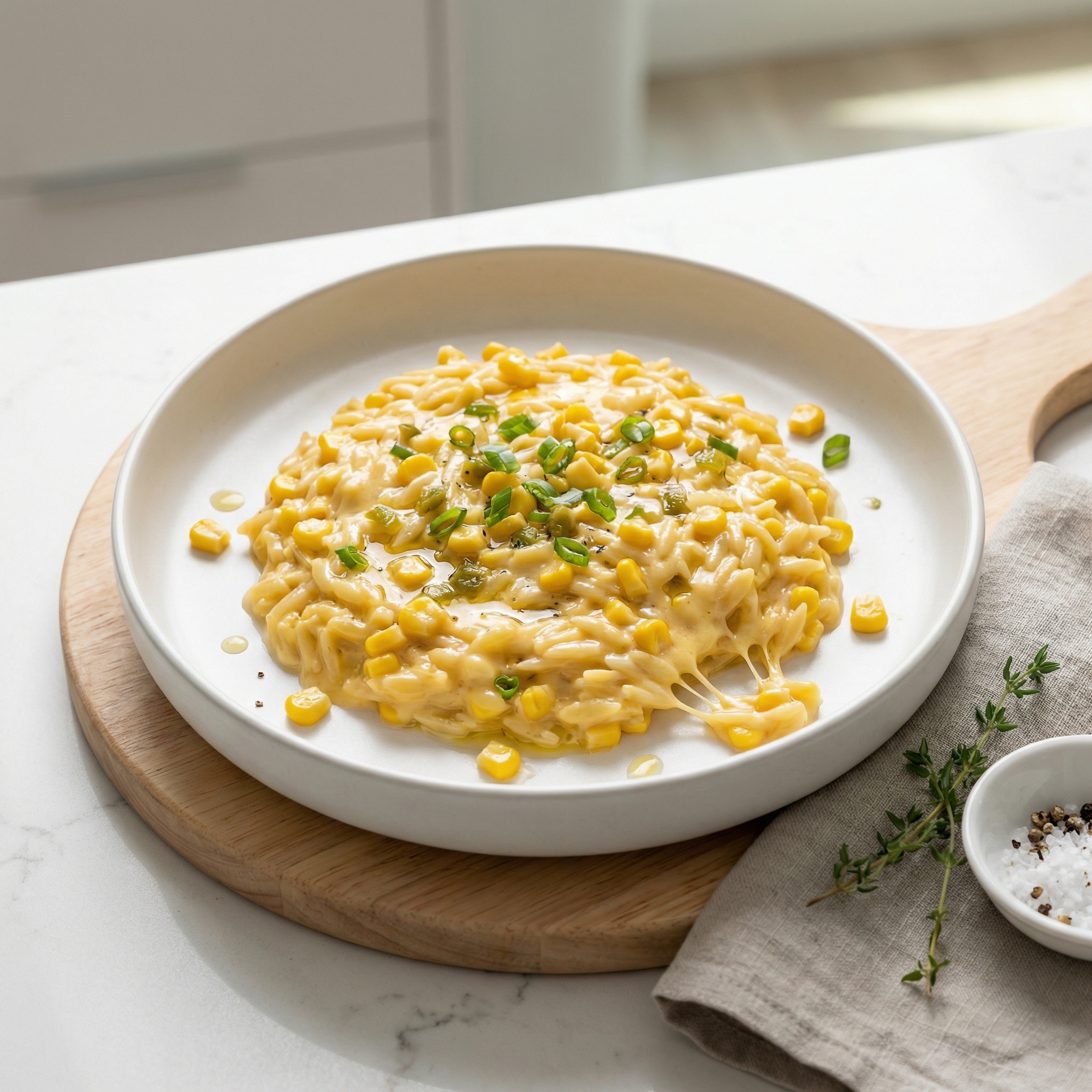Creamy Corn and Orzo