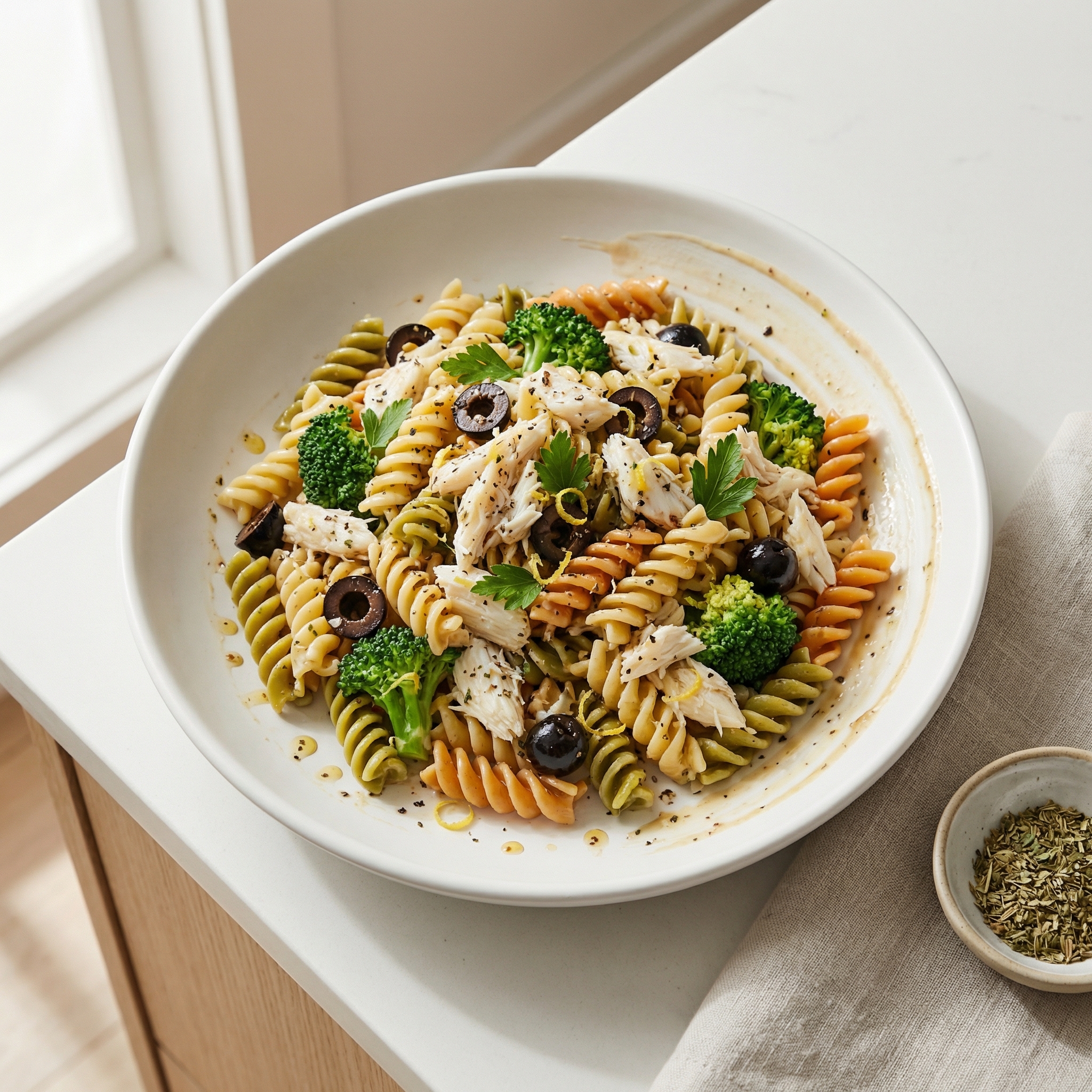 Pasta Salad with Crab