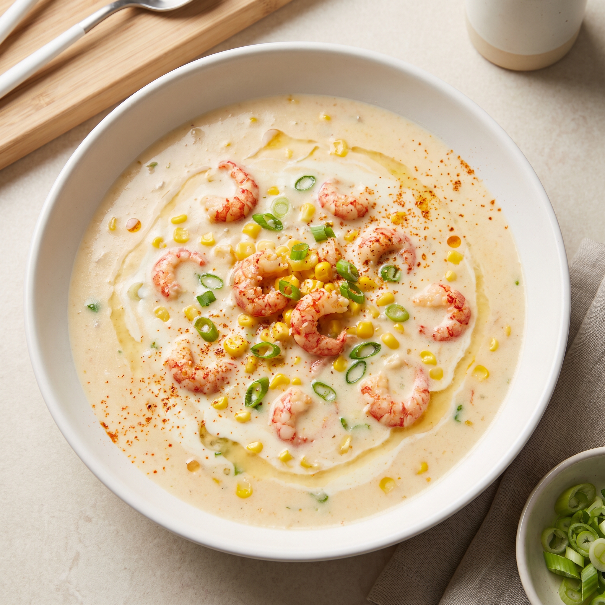 Creamy Crawfish Corn Chowder