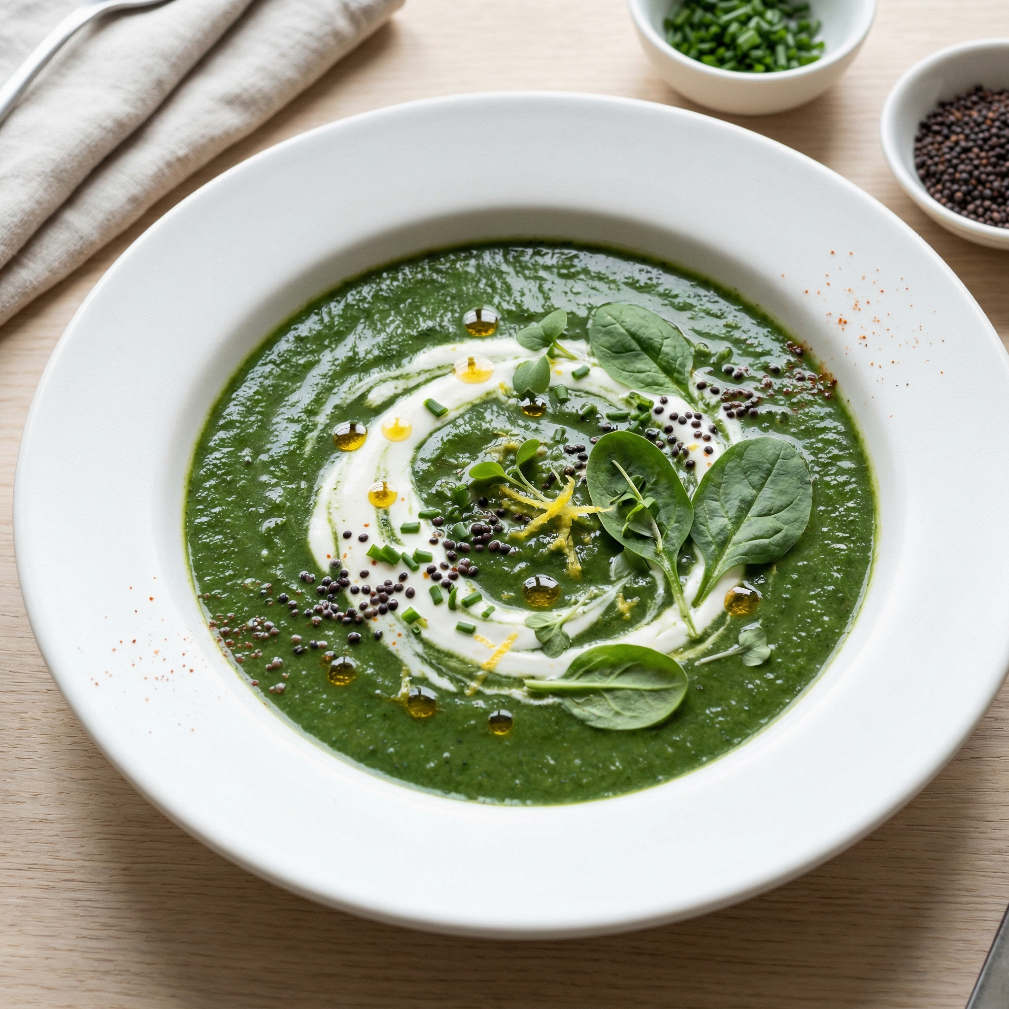 Creamy Curry Spinach Soup