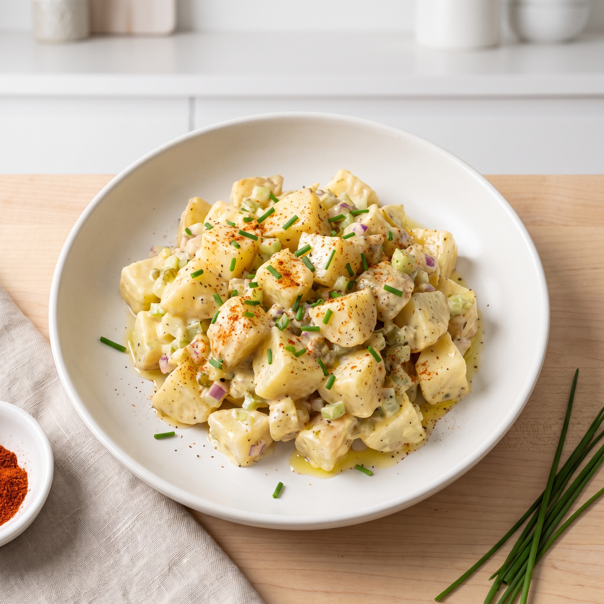 Creamy Deviled Egg–Style Potato Salad