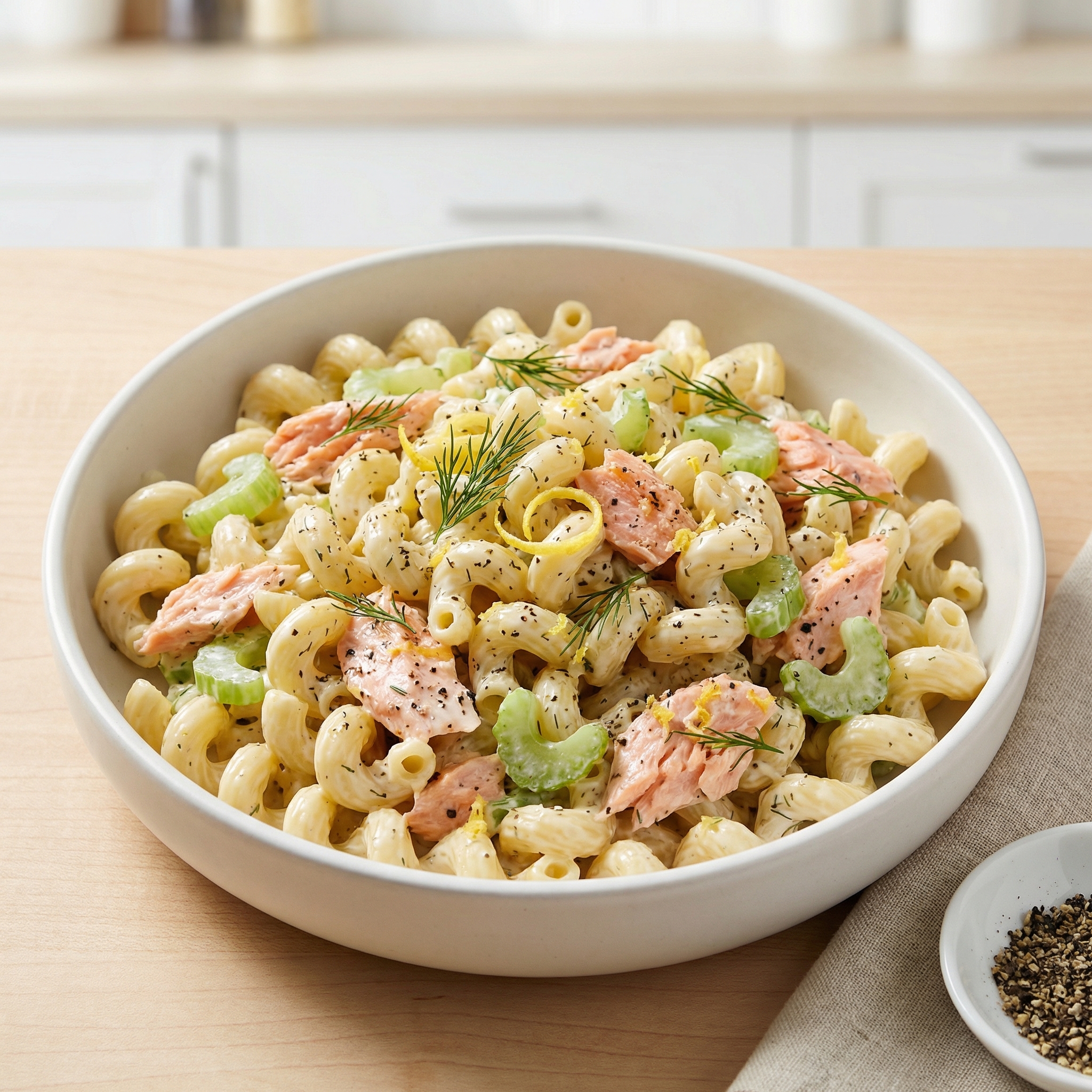 Chilled Dill Salmon Pasta Salad