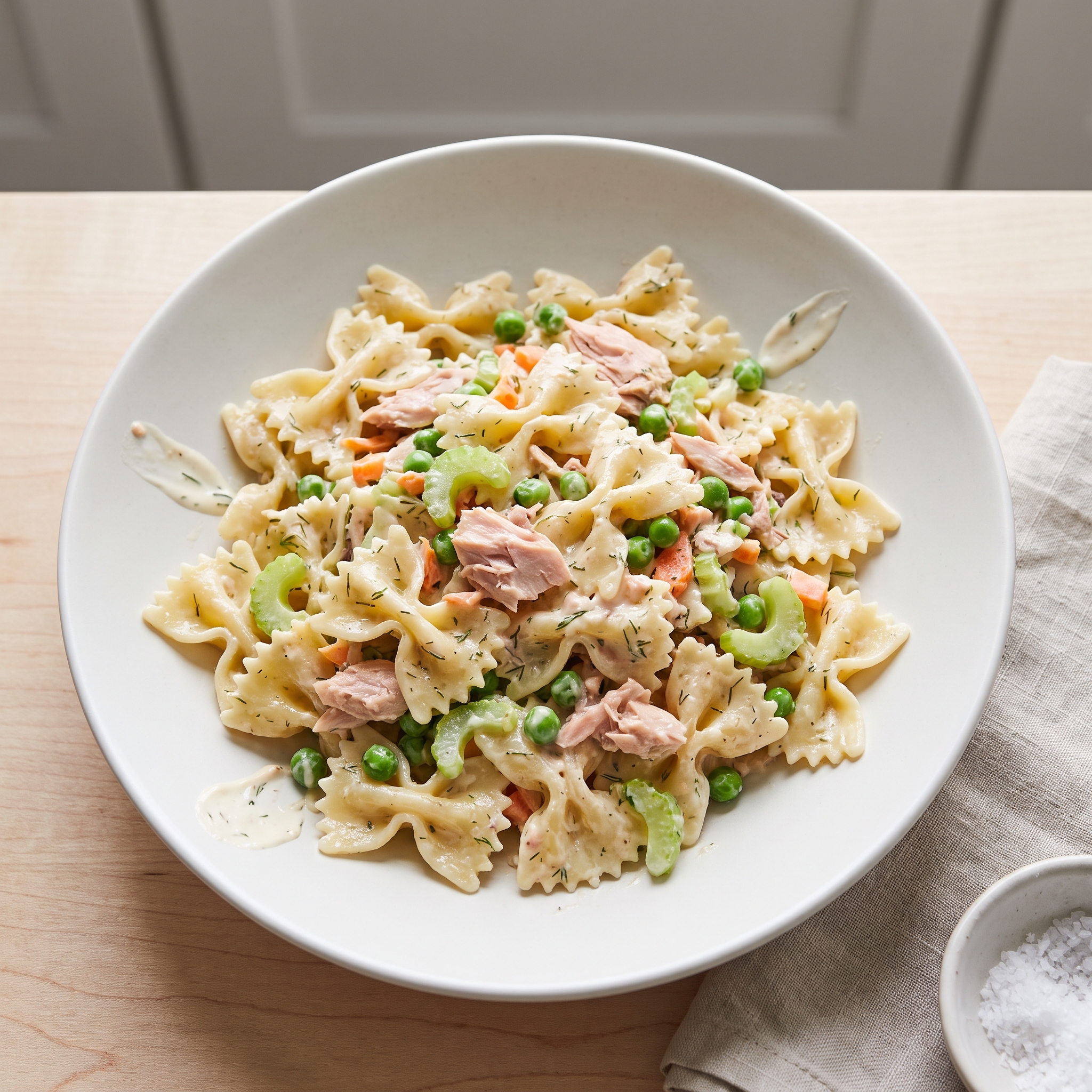 Creamy Dill Tuna Bow-Tie Pasta Salad