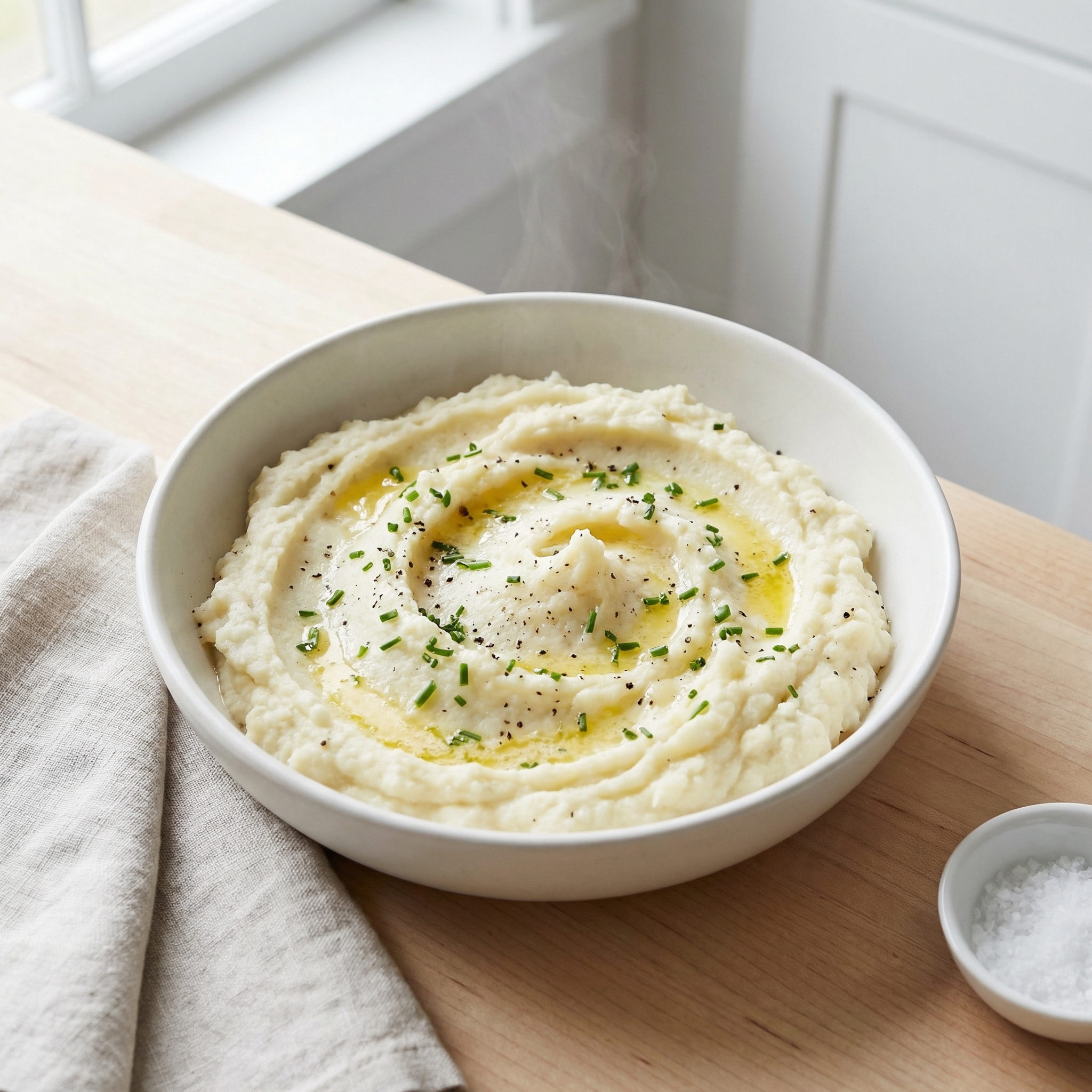 Creamy Garlic Cauliflower Mash