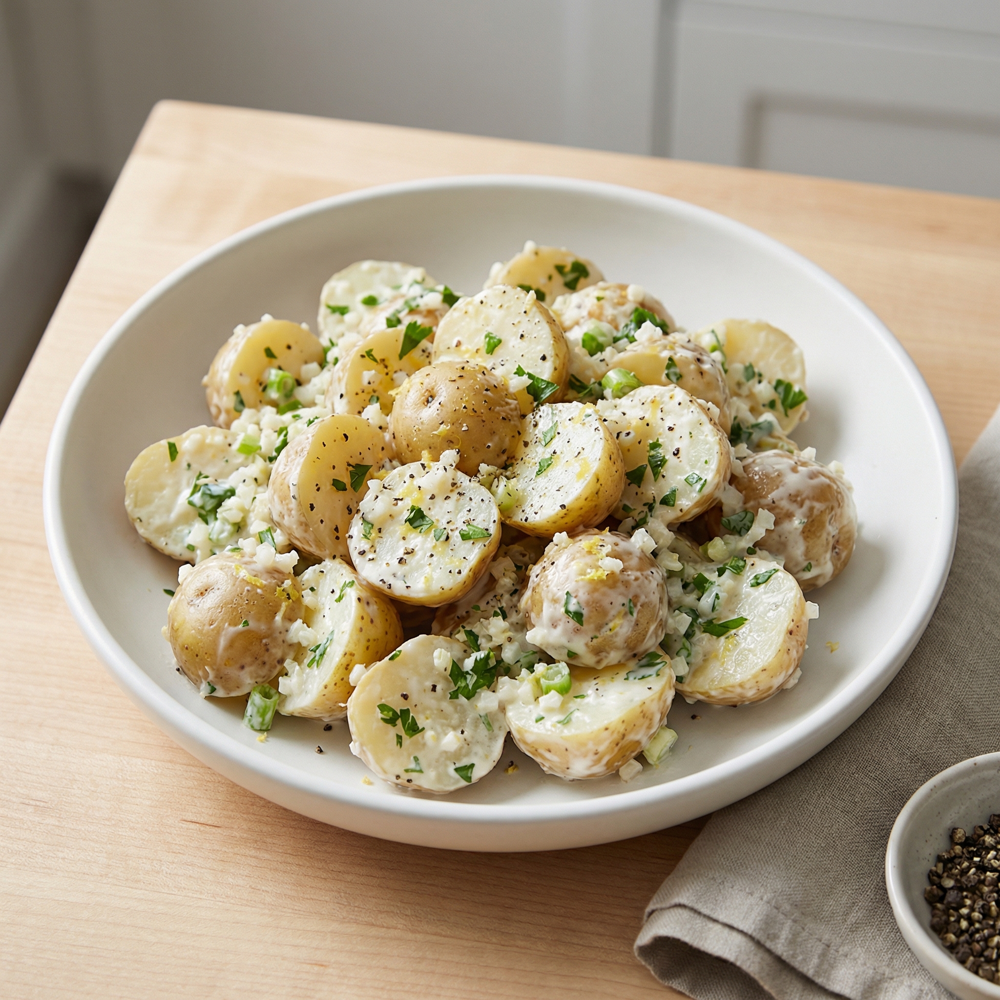 Healthier Creamy Potato Salad