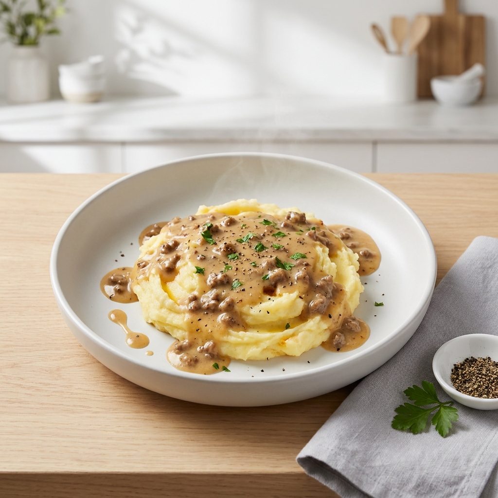 Creamy Ground Beef Gravy