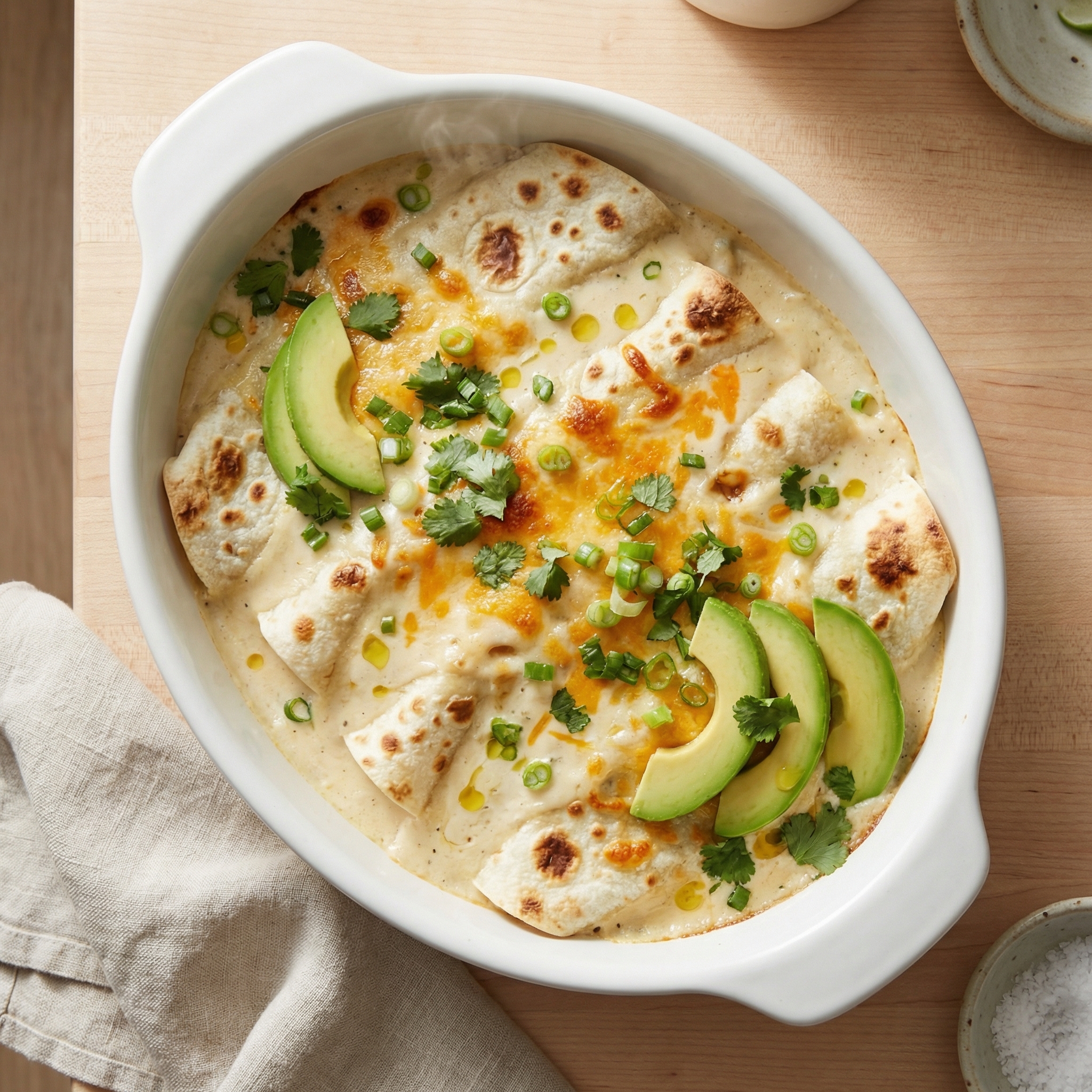 Savory Halibut Enchiladas