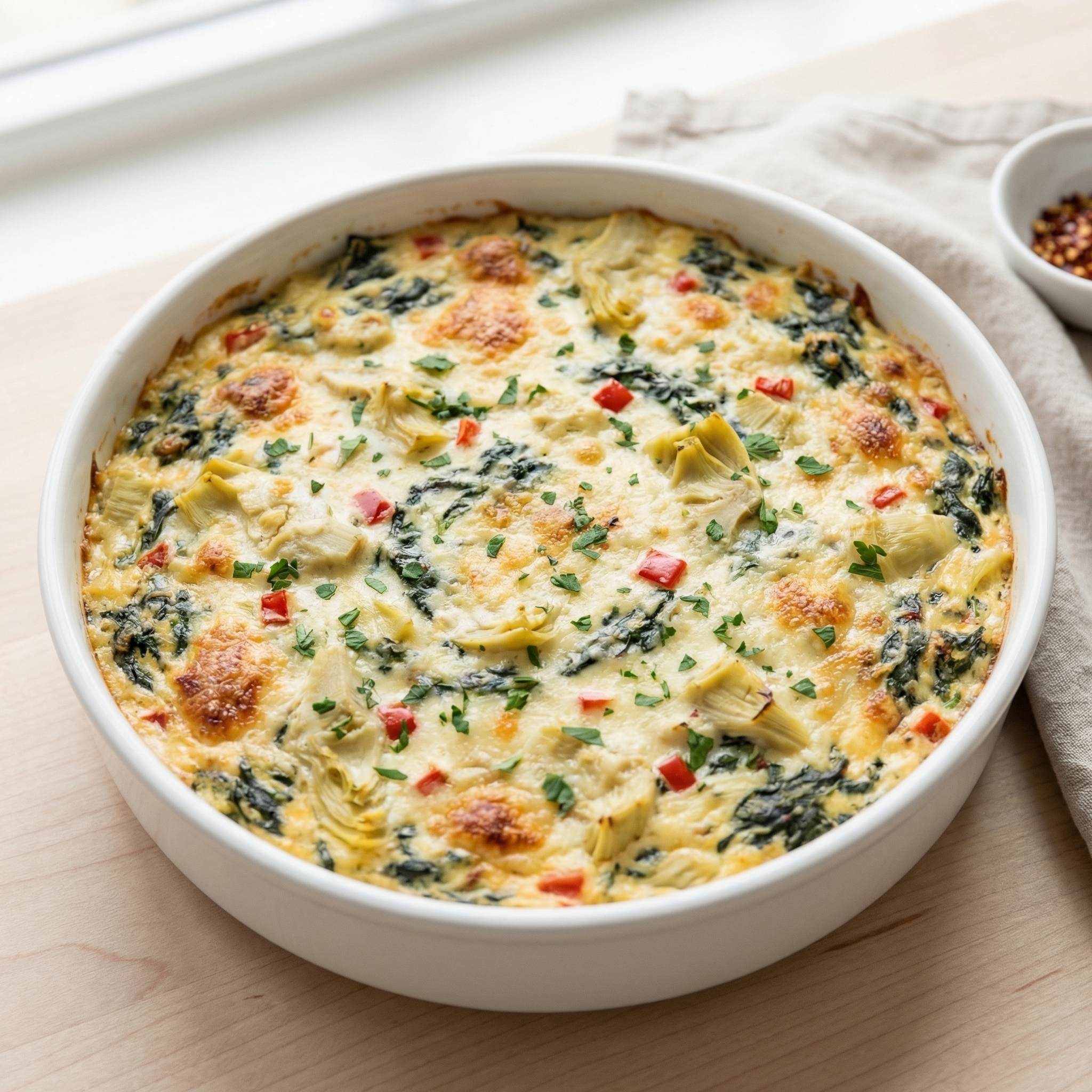 Festive Hot Spinach–Artichoke Dip