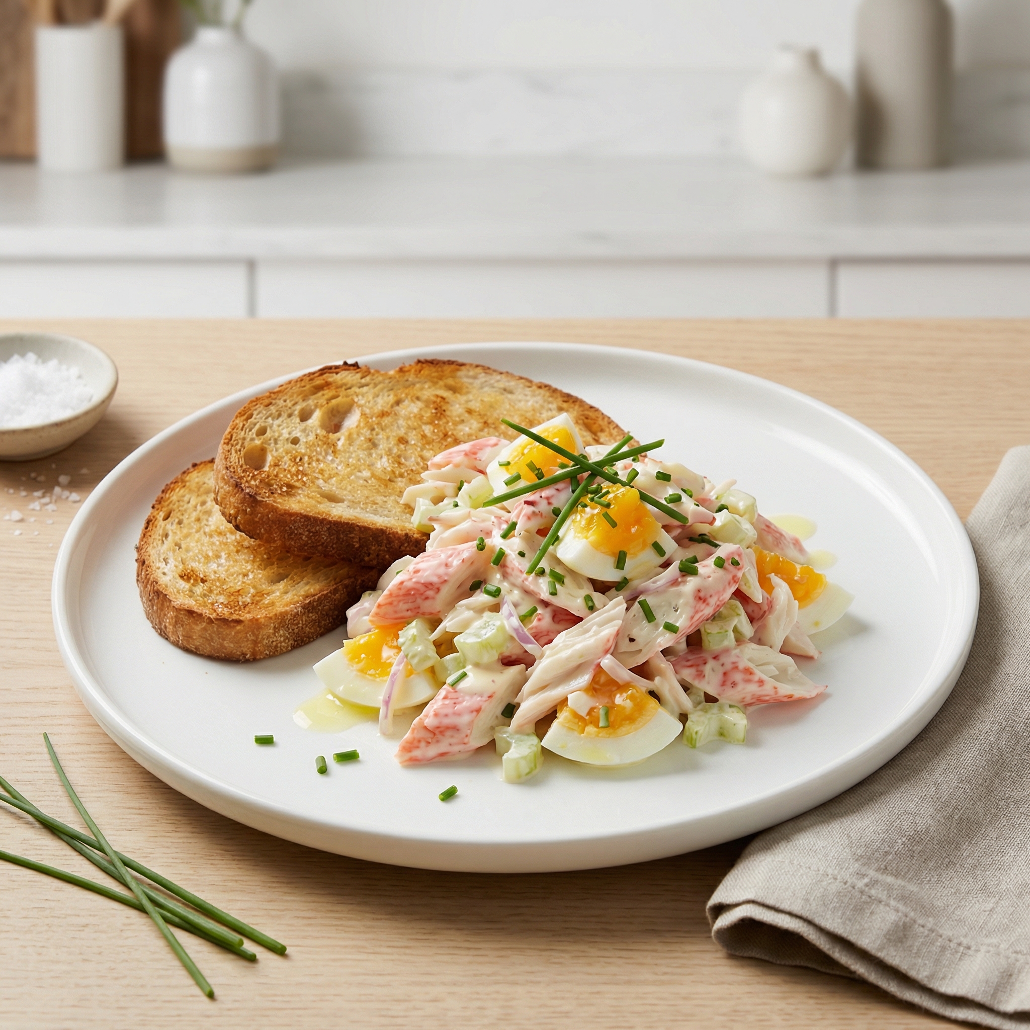 Creamy Imitation Crab and Egg Salad