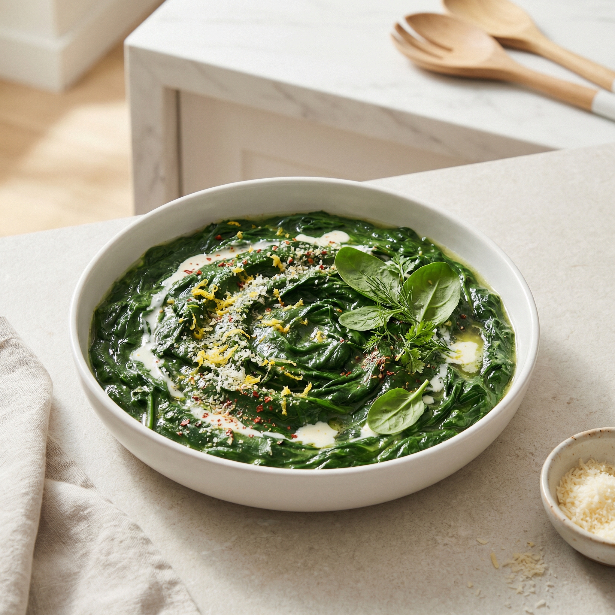 Fast and Easy Creamed Spinach
