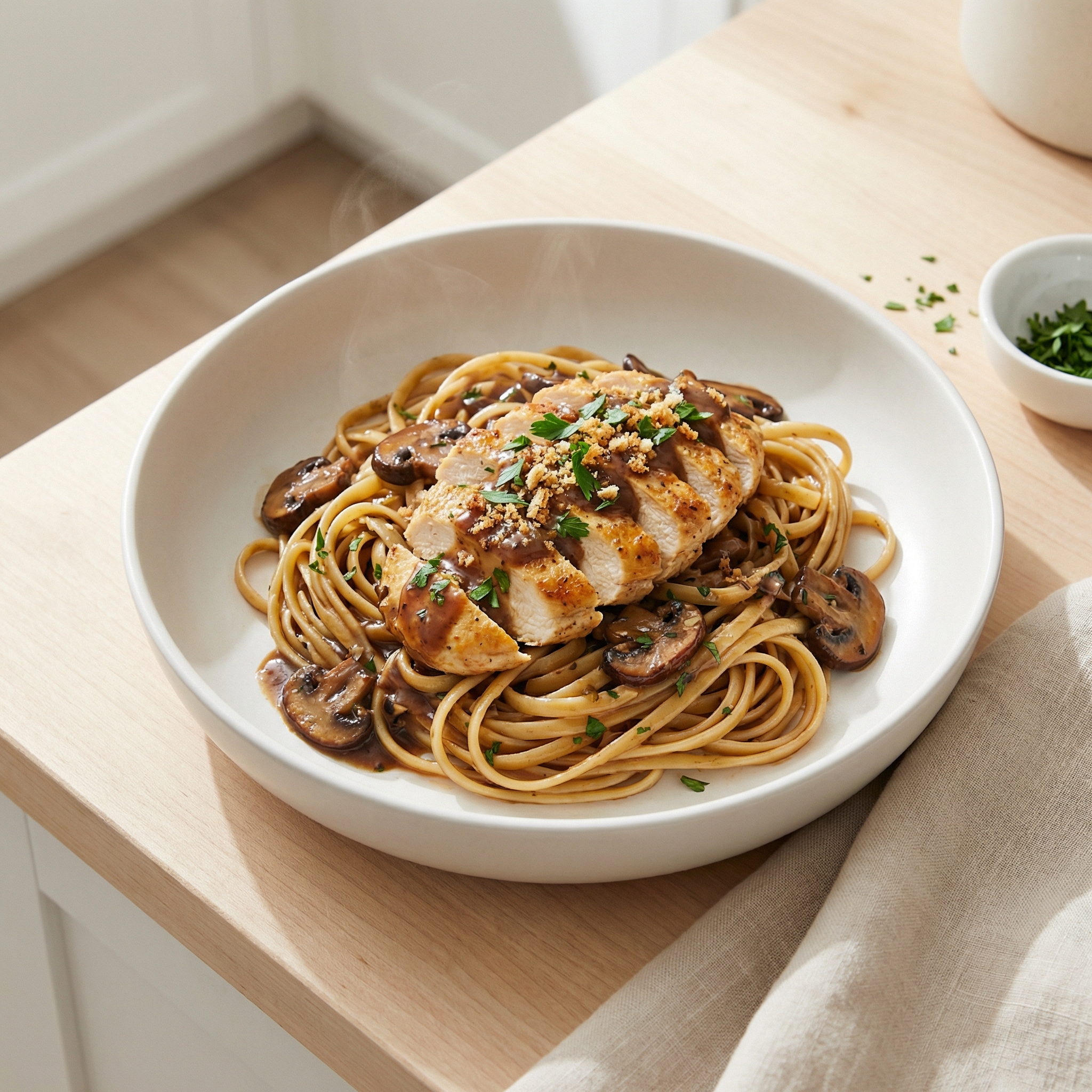 Danielle’s Creamy Chicken with Marsala and Mushrooms