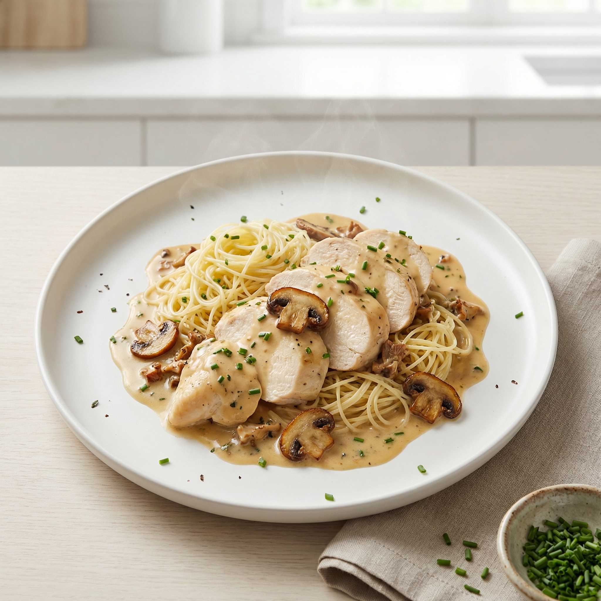 Creamy Angel Hair with Chicken