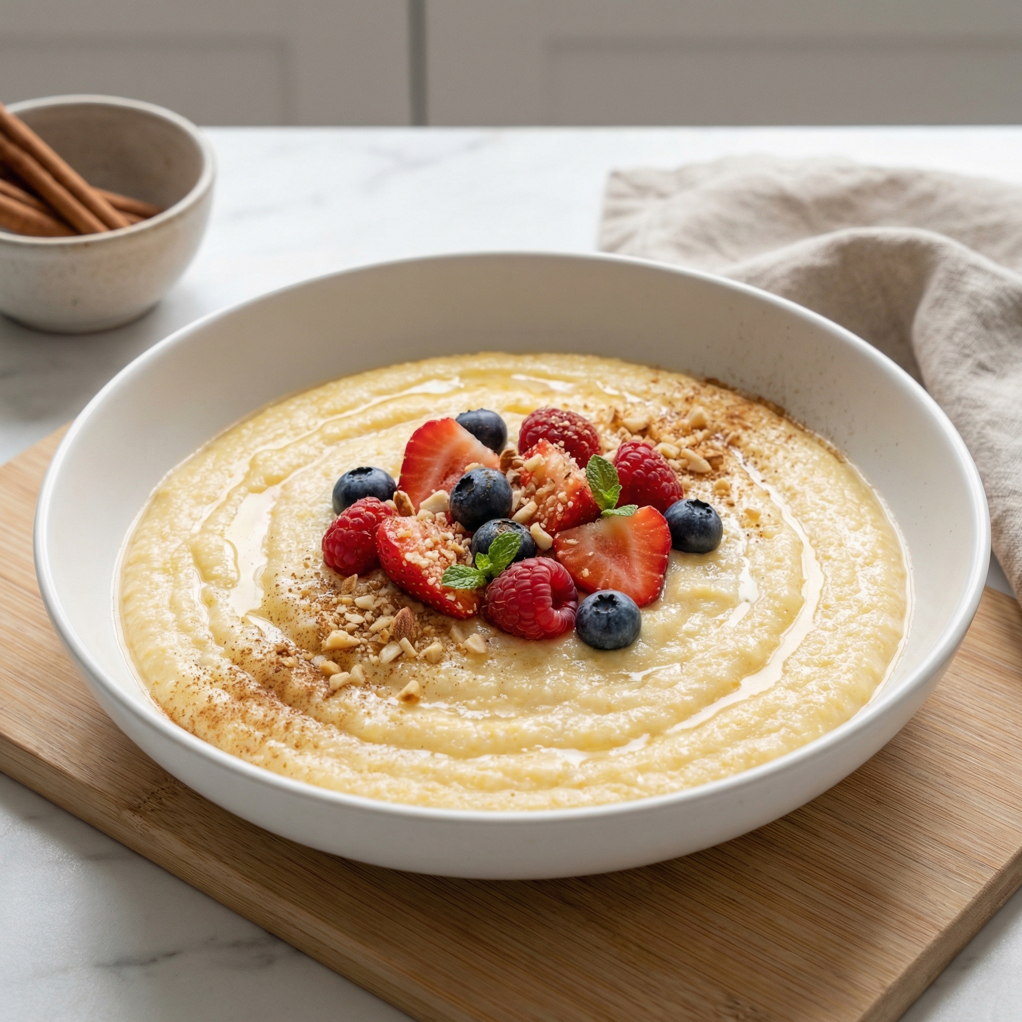 Morning Polenta Breakfast Bowl